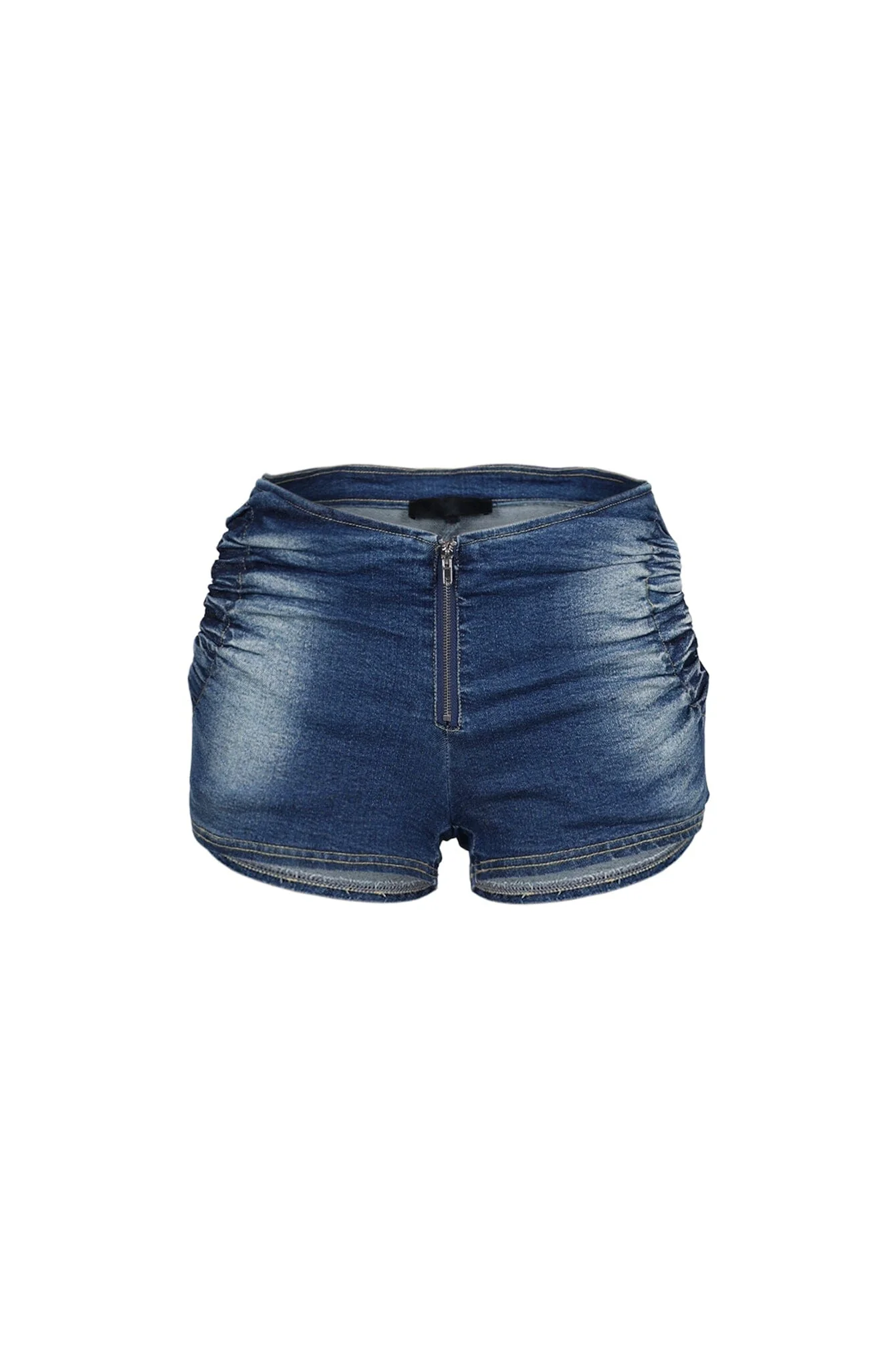Indigoa Denim Micro Shorts - Image 3