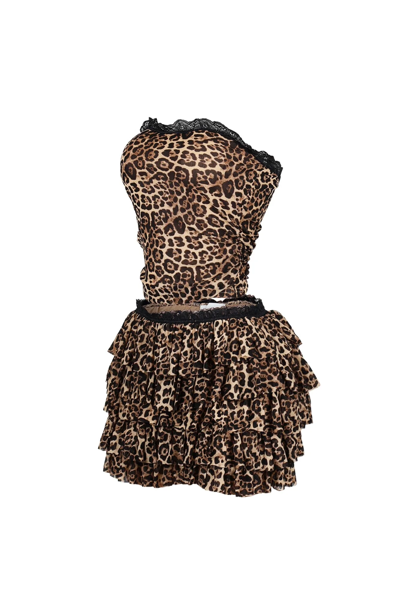 Instinct Leopard Mesh Top & Shorts SET - Image 5