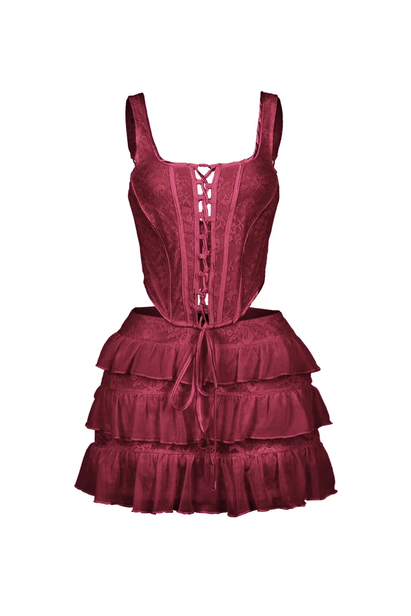 Iris Lace Corset Top & Skirt SET - Image 10