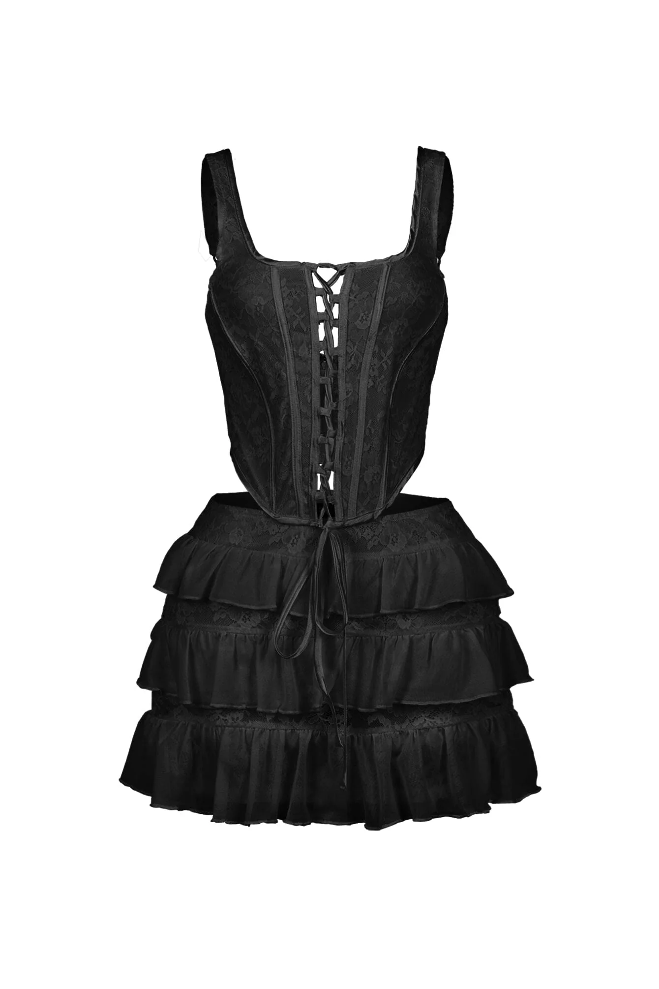 Iris Lace Corset Top & Skirt SET - Image 9