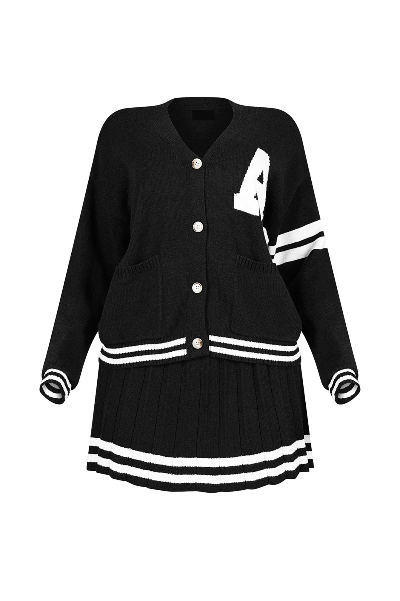 Jena Knit Button Down Cardigan & Skirt SET - Image 12