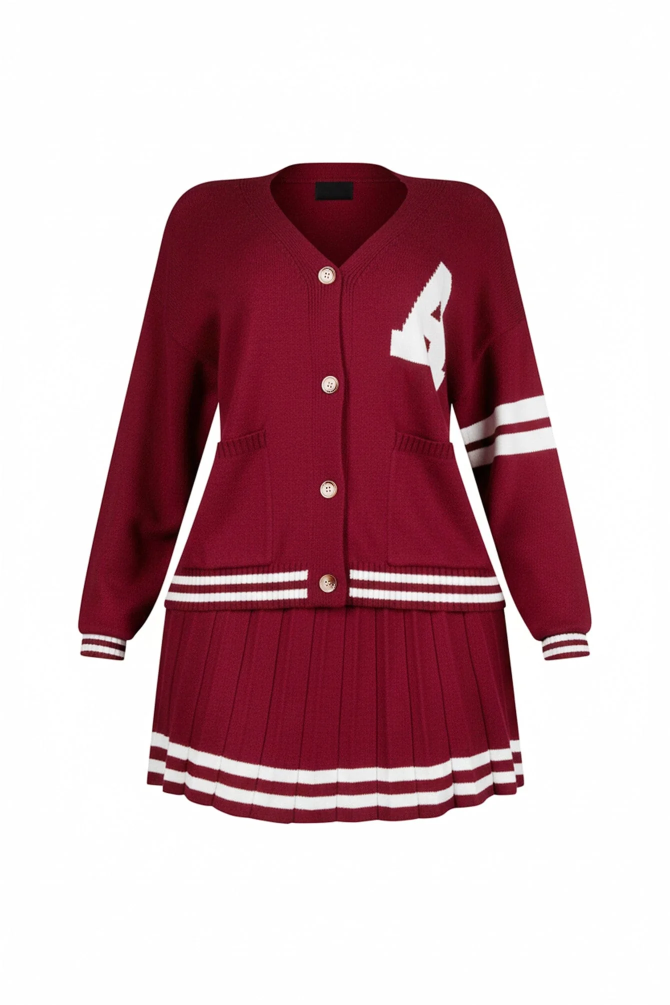 Jena Knit Button Down Cardigan & Skirt SET - Image 13