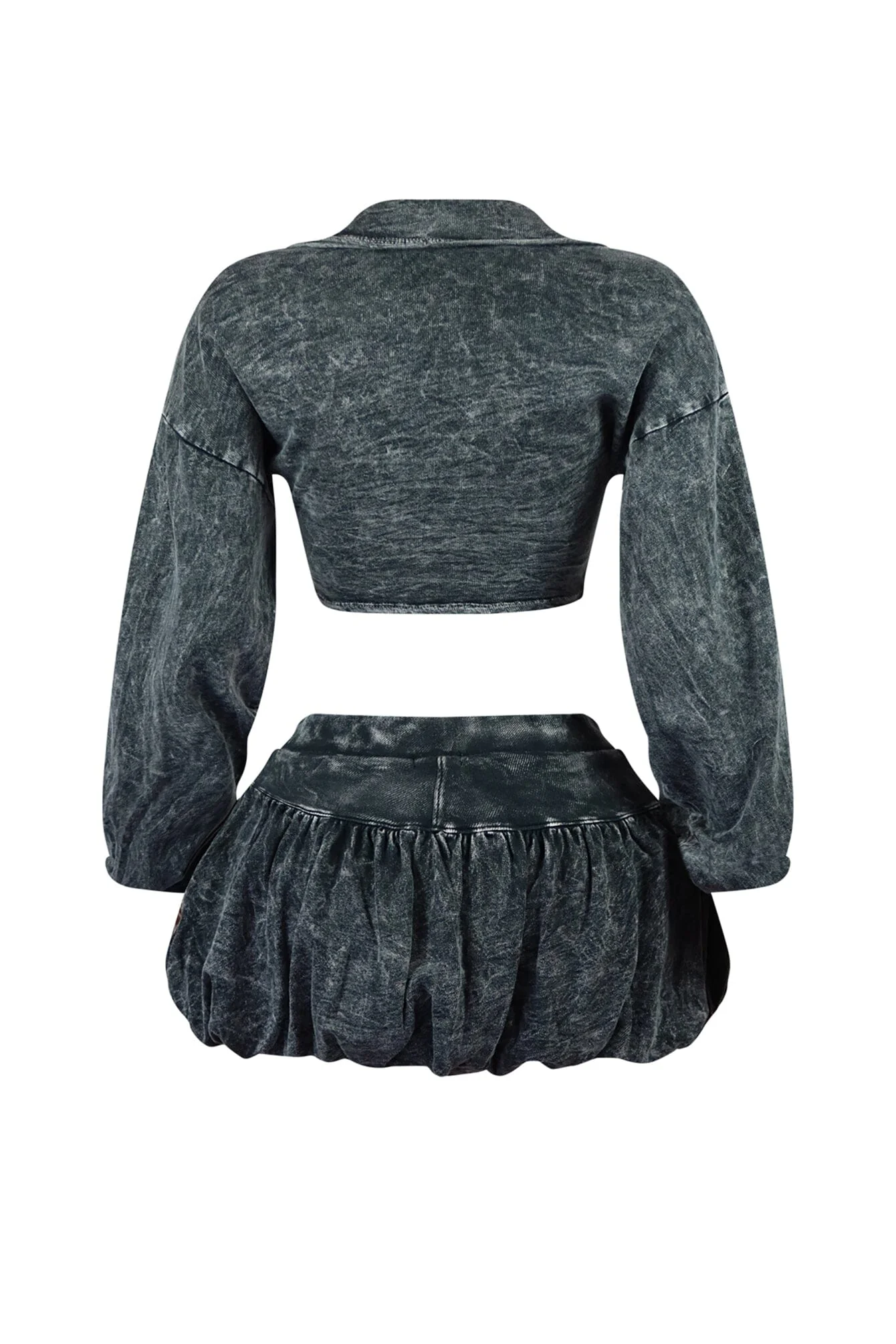 Kallan Mineral Washed Top & Bubble Skort SET - Image 4