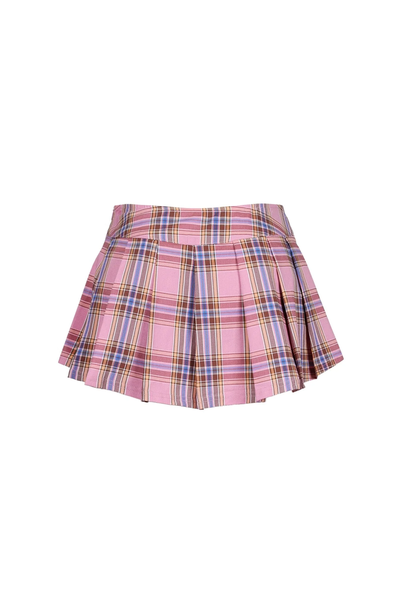 Kawai Plaid Low Rise Pleated Mini Skirt - Image 5