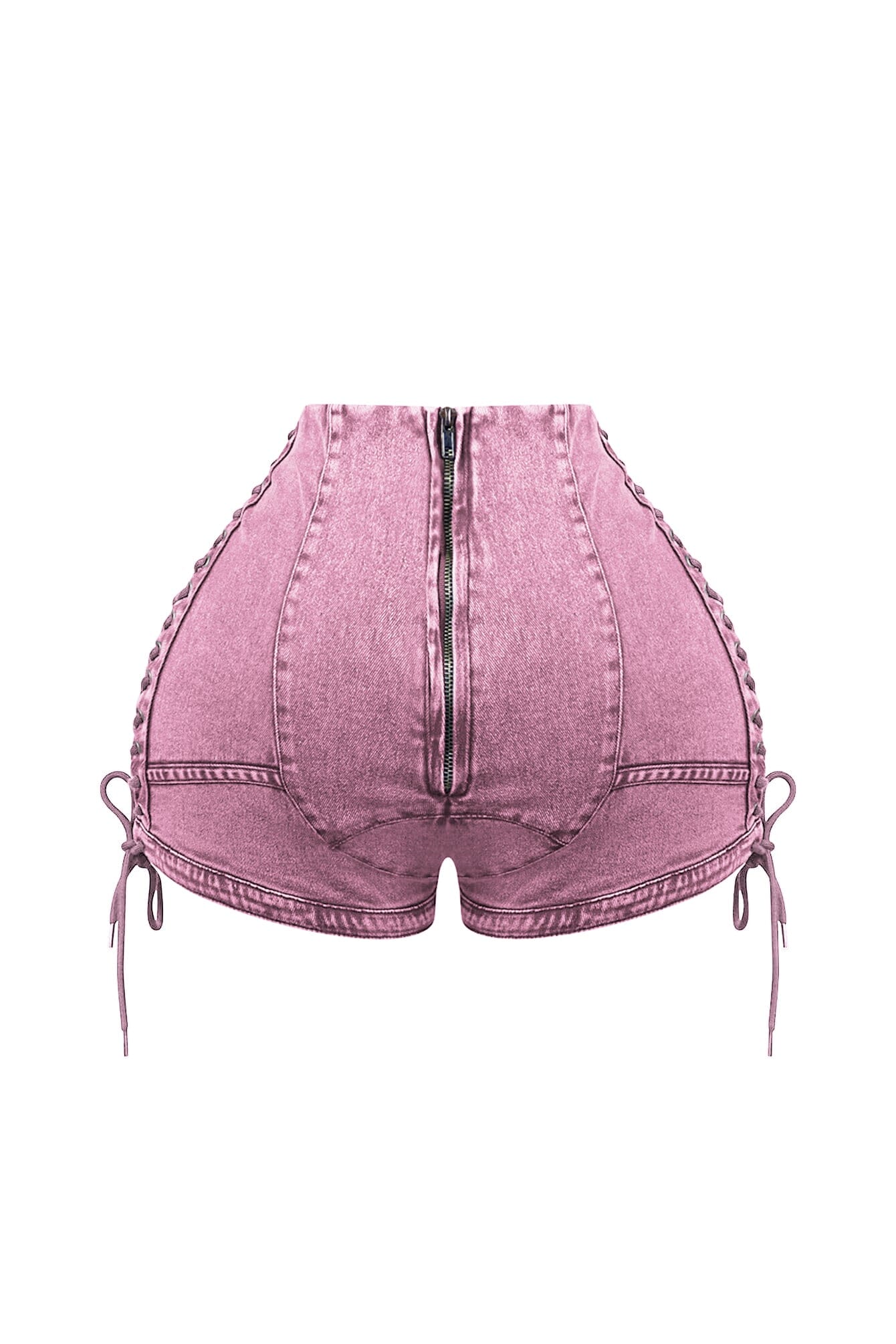 Keep Up Lace Up Denim Shorts - Image 18