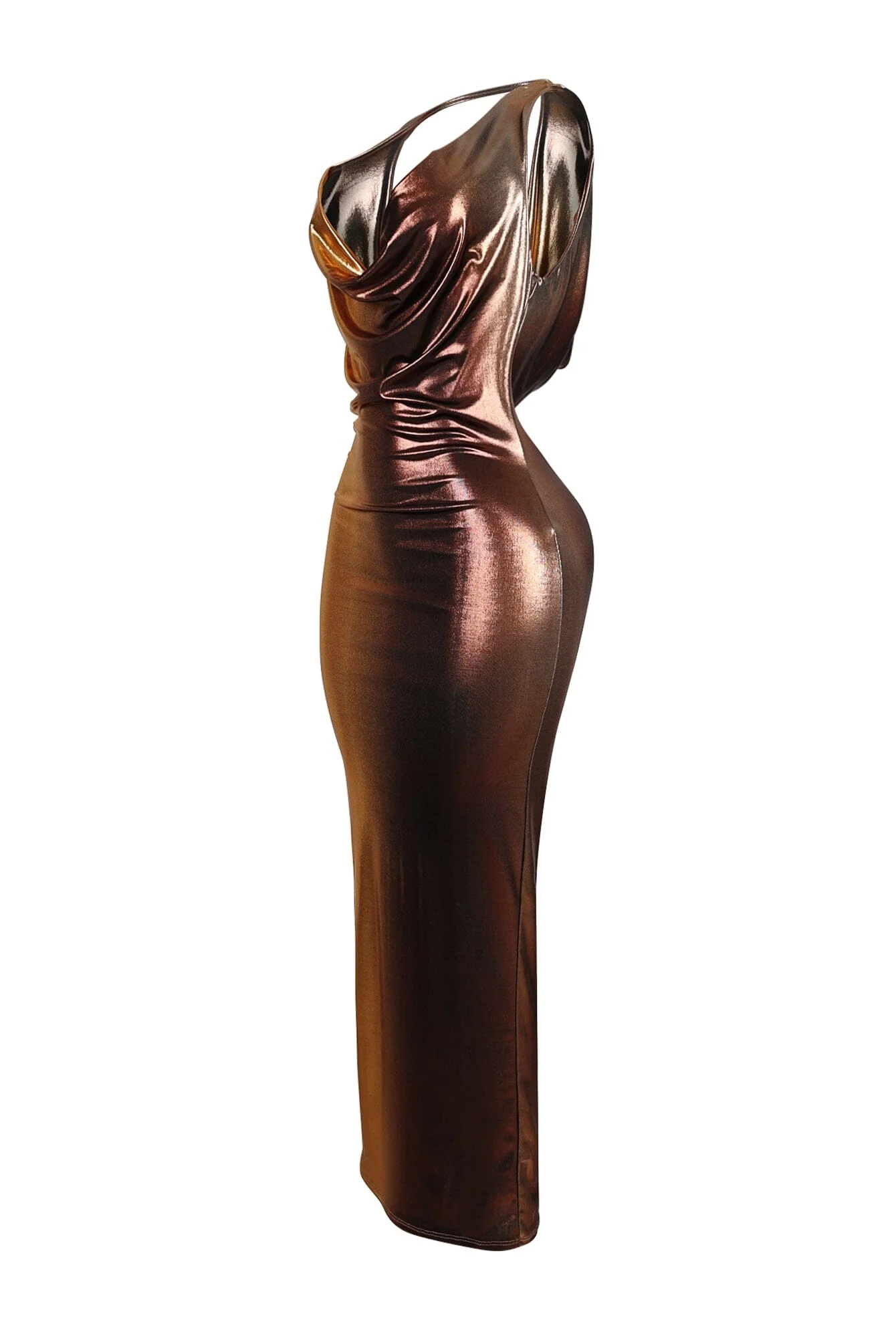 Kendall Front & Back Cowl Drop Maxi Dress - Image 4