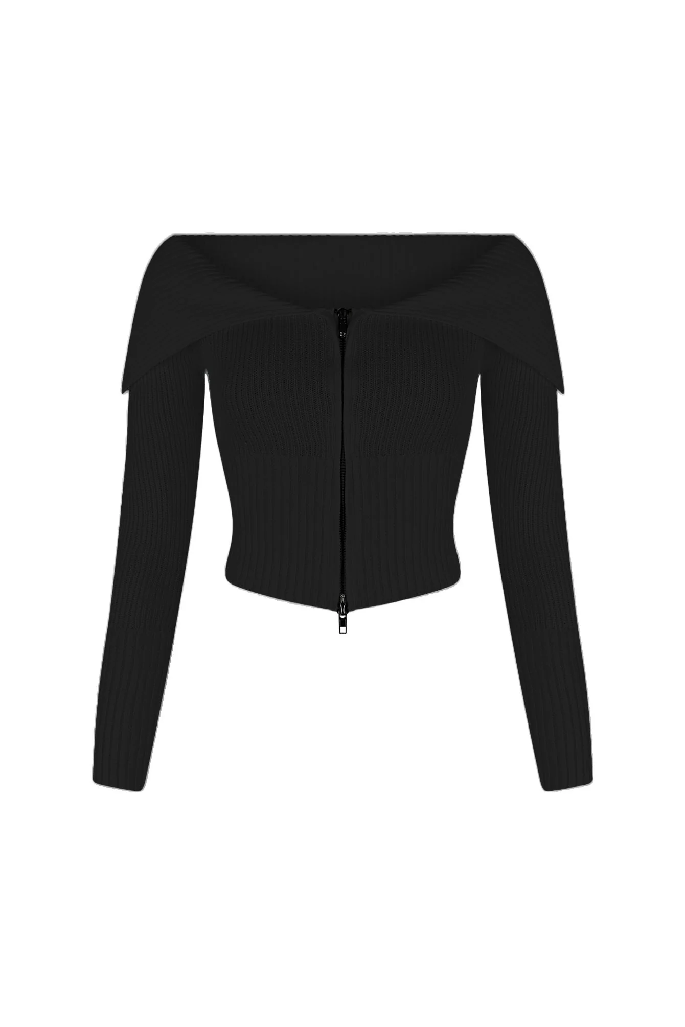 Good Luck Knit Two Way Zipper Top - Image 4