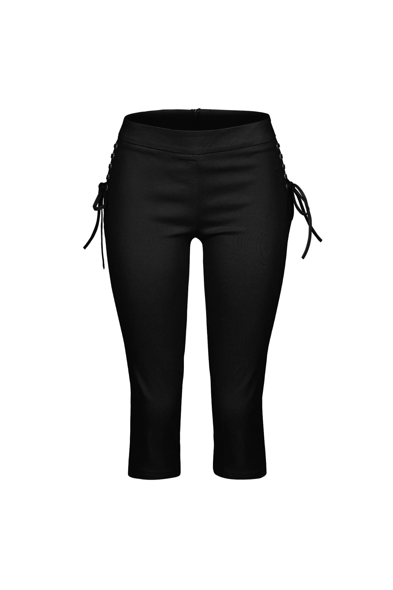 Kona Poplin Lace Up Capri Pants - Image 4