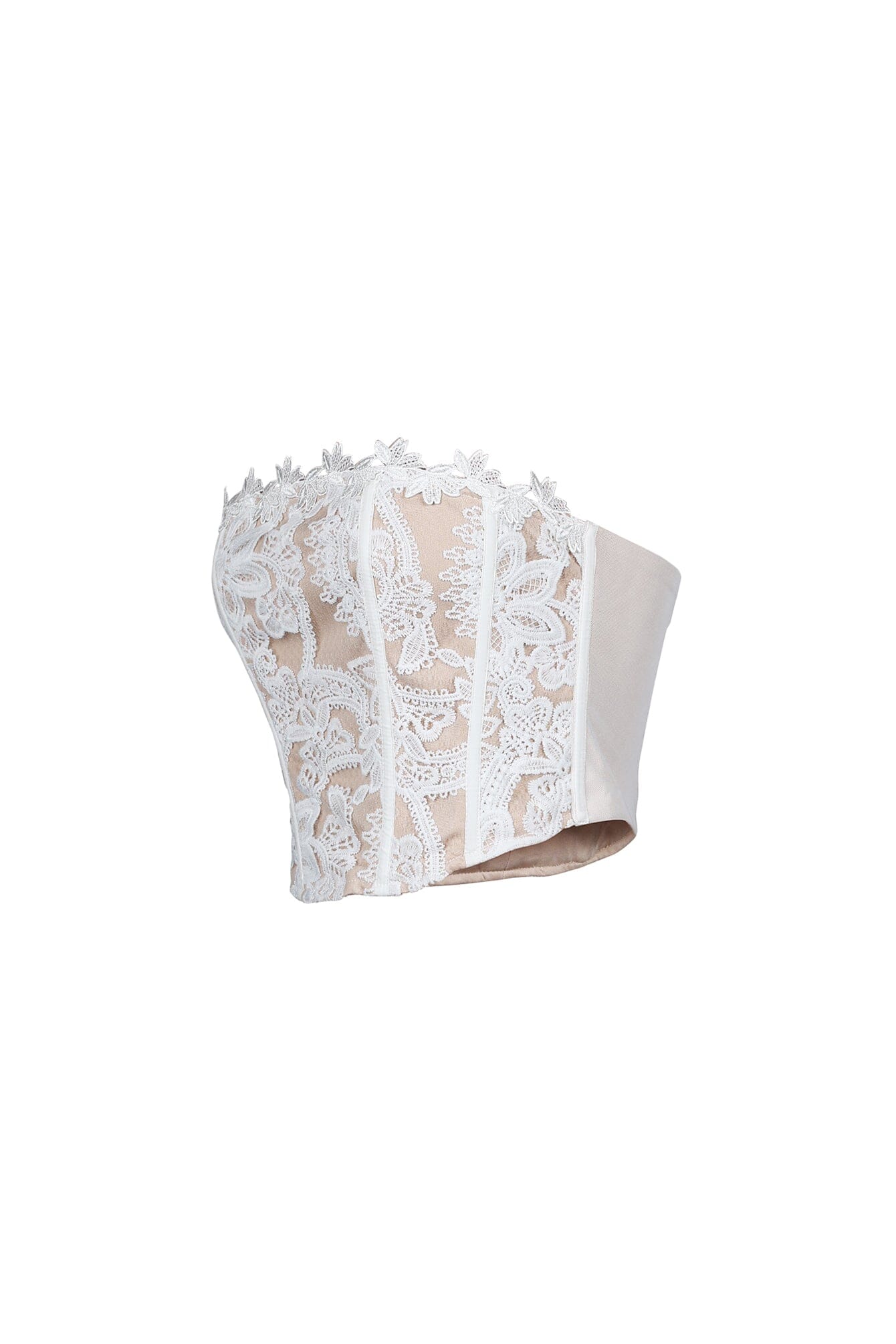 Lacebound Bloom Mesh Corset Tube Top - Image 4