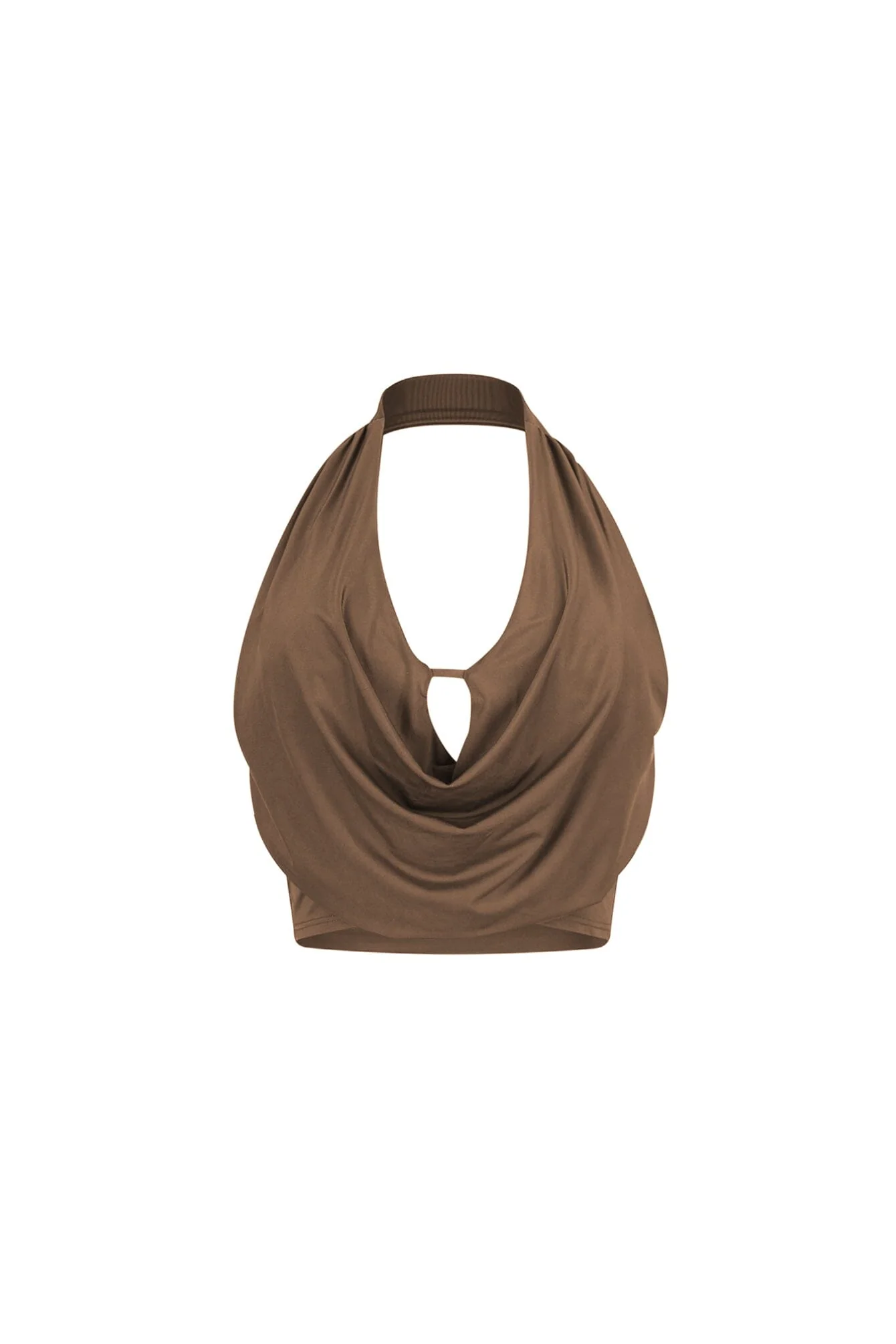 Lightweight Cowl Neck Crop Top - Image 8