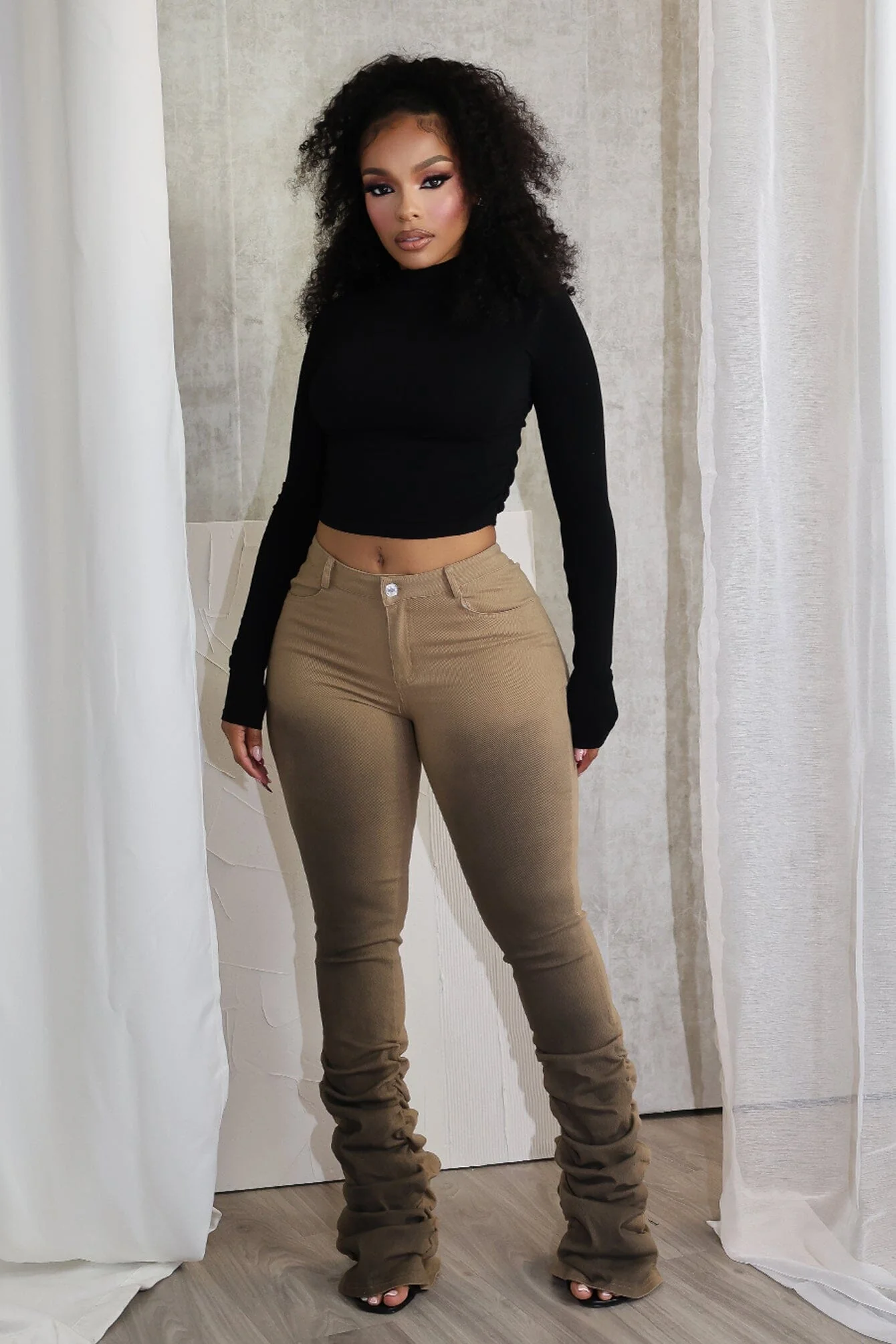 Lisa Airbrushed Ruched Pants - Image 5