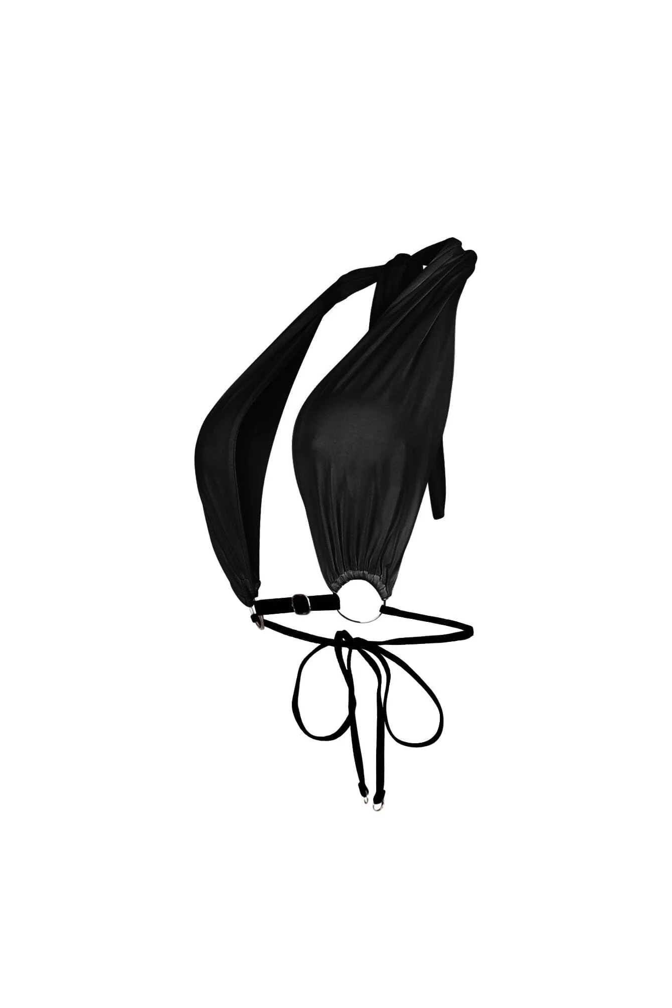 Locked in Leather Strap Halter Top - Image 7