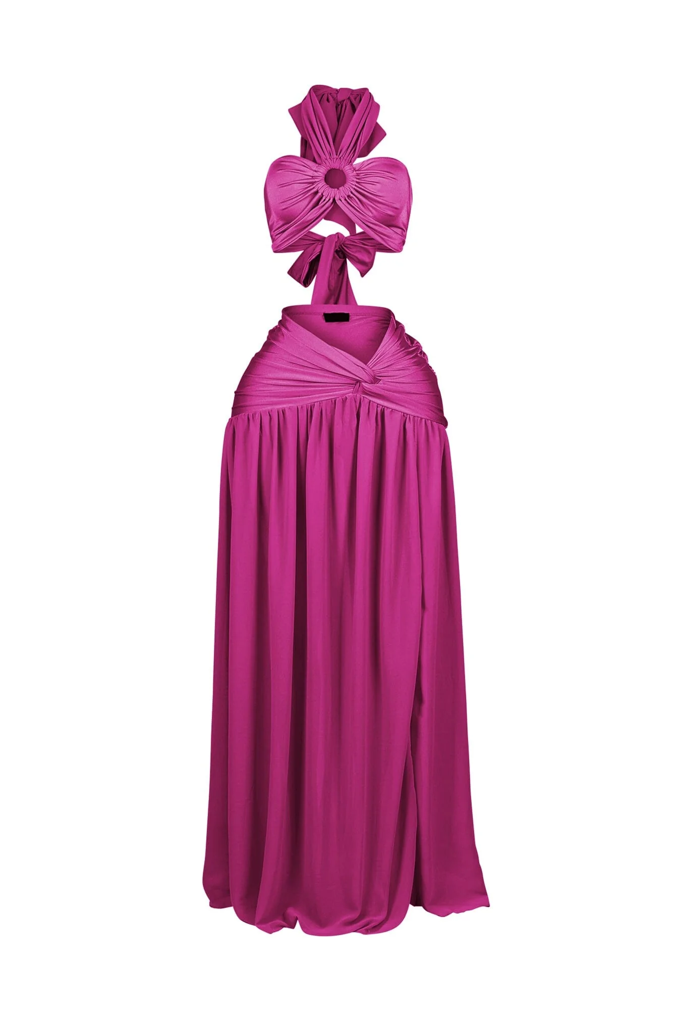 Lunara Slinky Halter Top & Skirt SET - Image 5