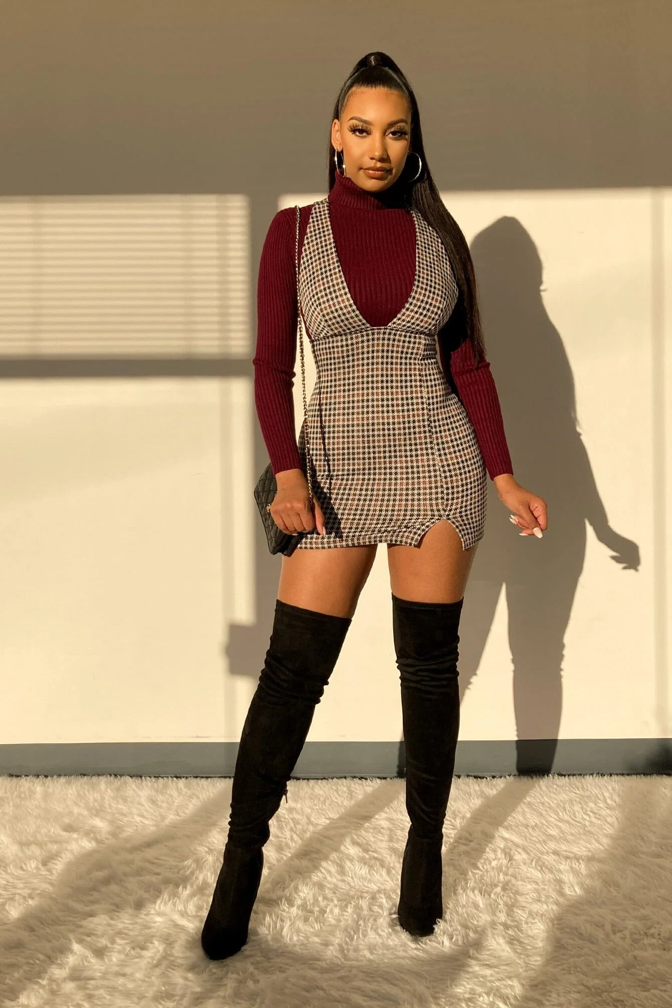 Make A Wish Ribbed Turtle Neck Crop Top - Image 6