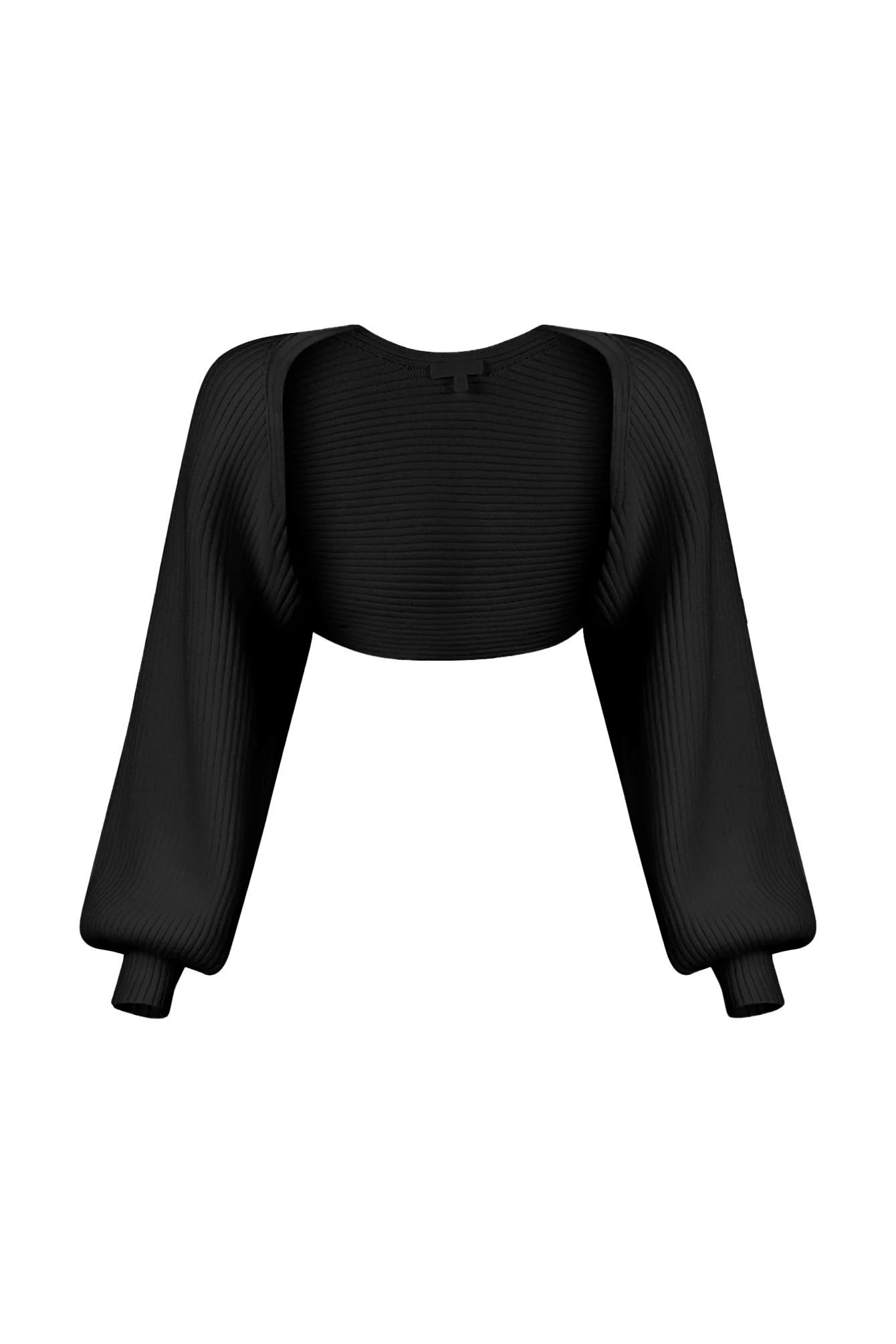 Matilda Ribbed Knit Bolero Cardigan - Image 8