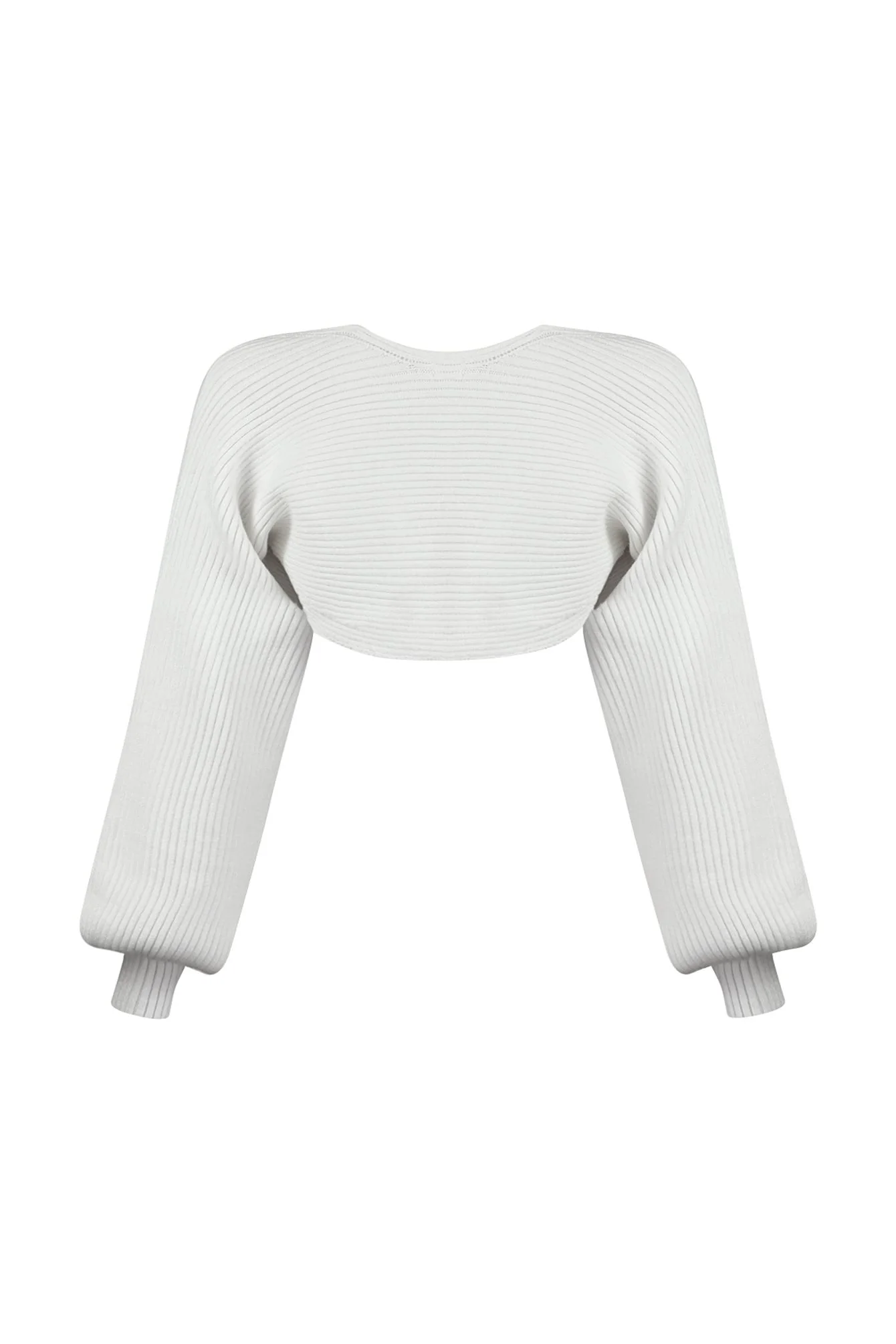 Matilda Ribbed Knit Bolero Cardigan - Image 9