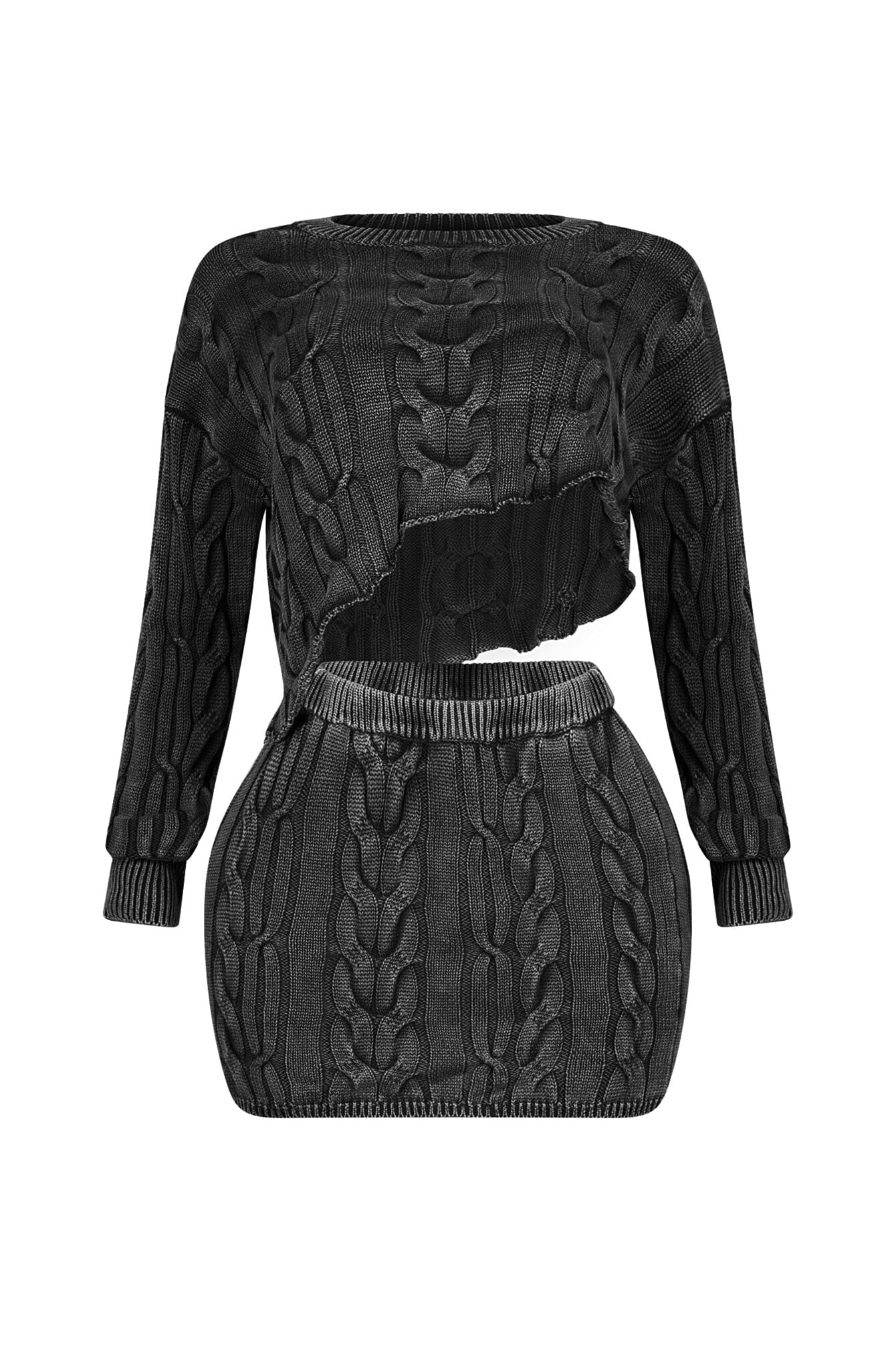 Melissa Mineral Wash Sweater & Skirt SET - Image 4