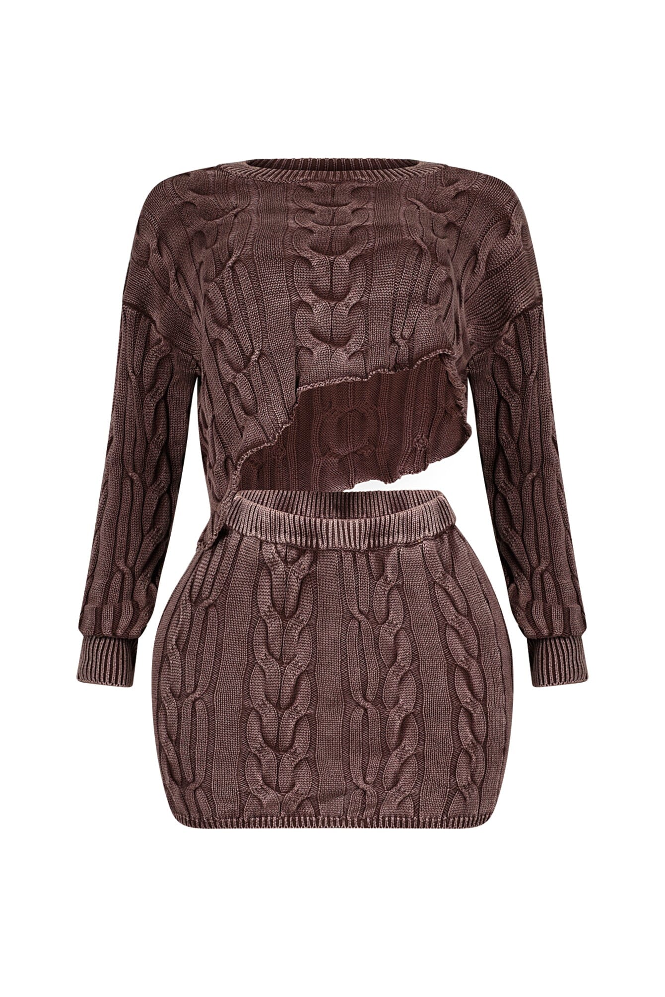 Melissa Mineral Wash Sweater & Skirt SET - Image 5