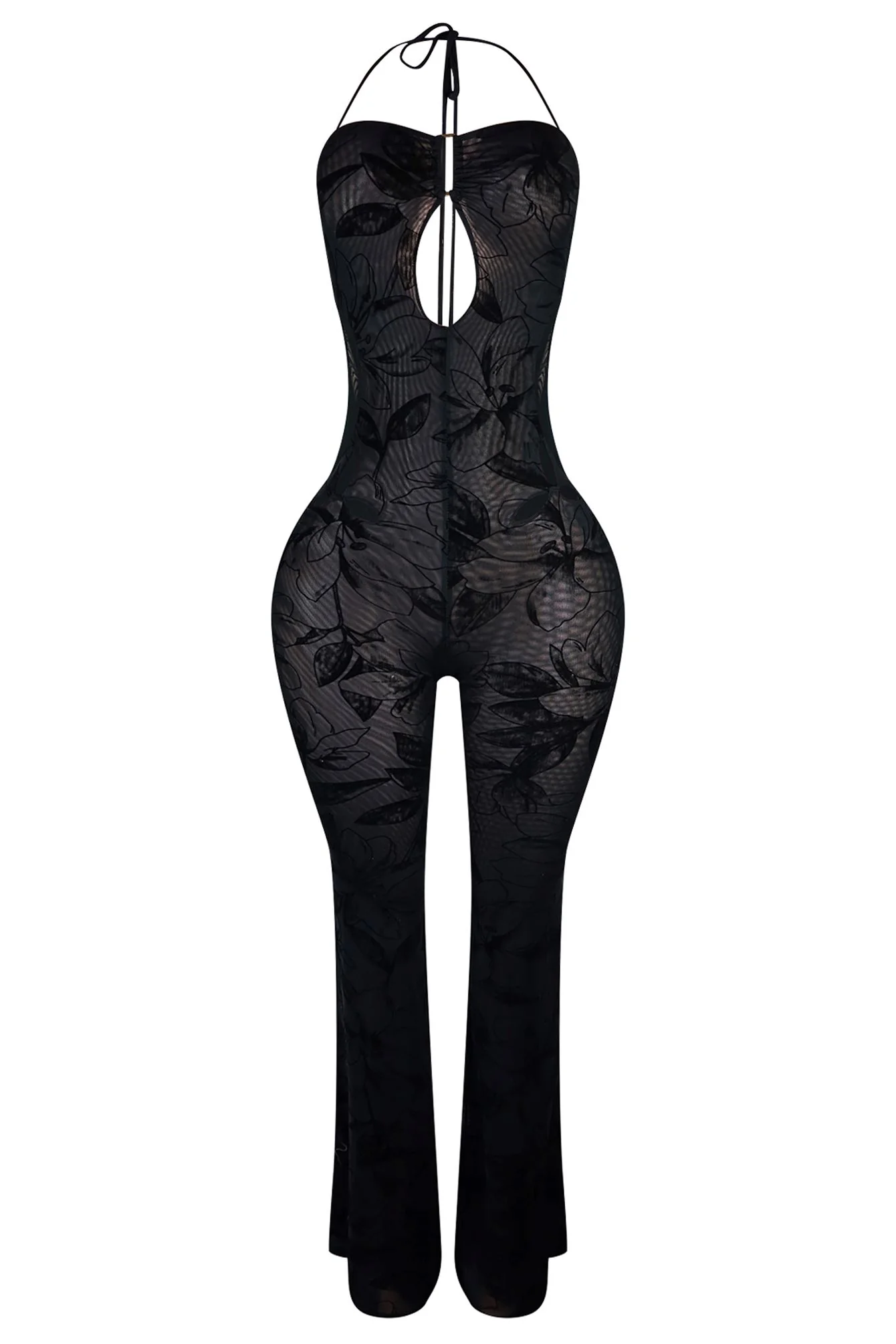 Moving Different Mesh Print Jumpsuit - Image 4