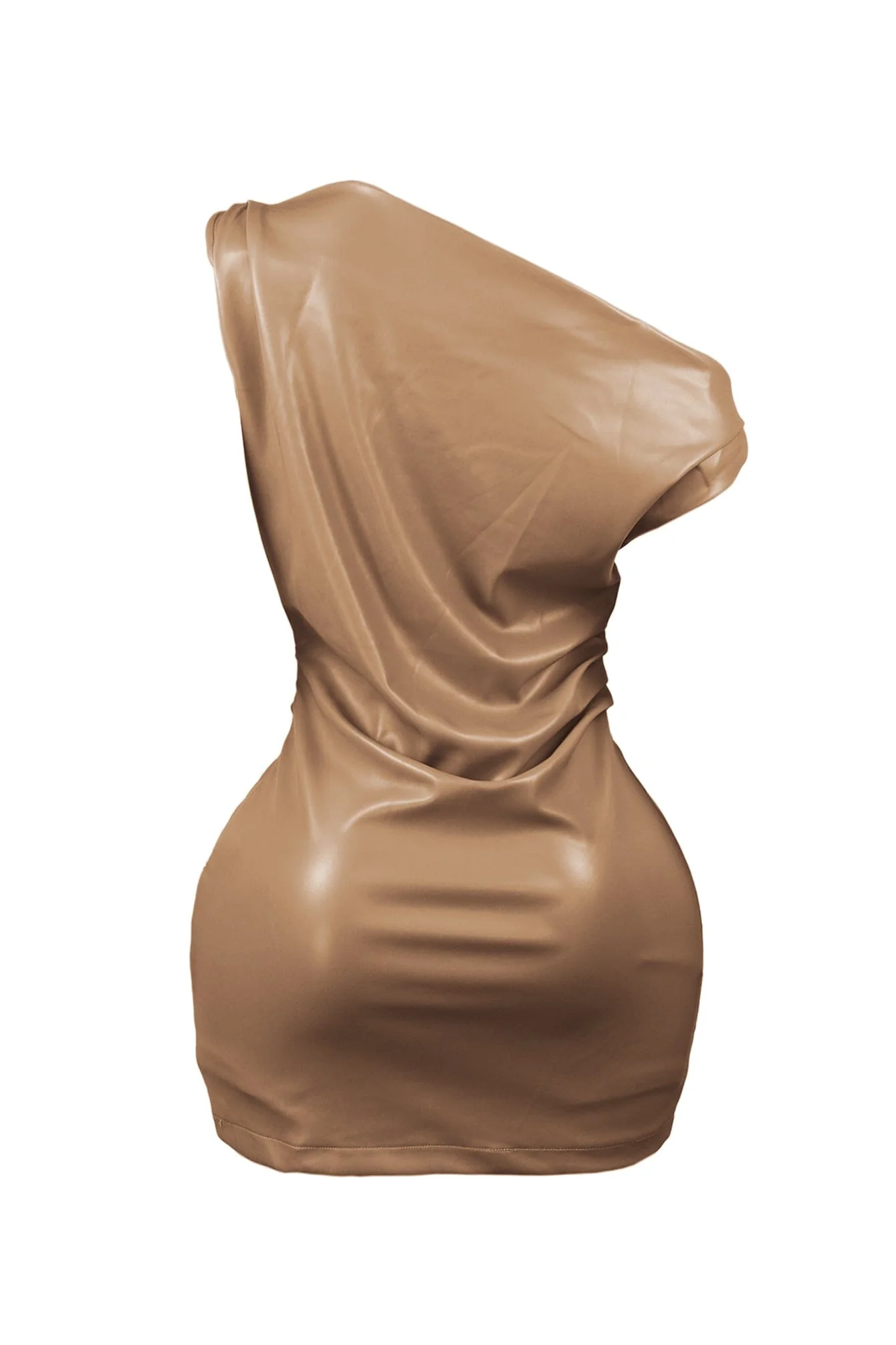 My Gosh PU Unbalanced Mini Dress - Image 12