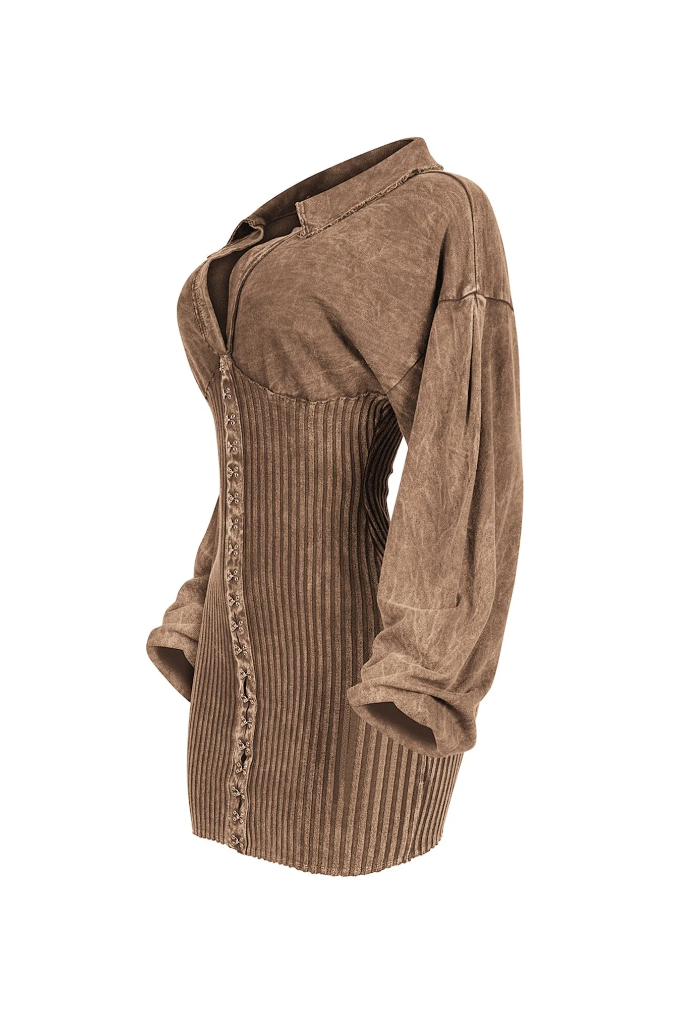 Natasha Mineral Washed Corset Mini Dress - Image 7