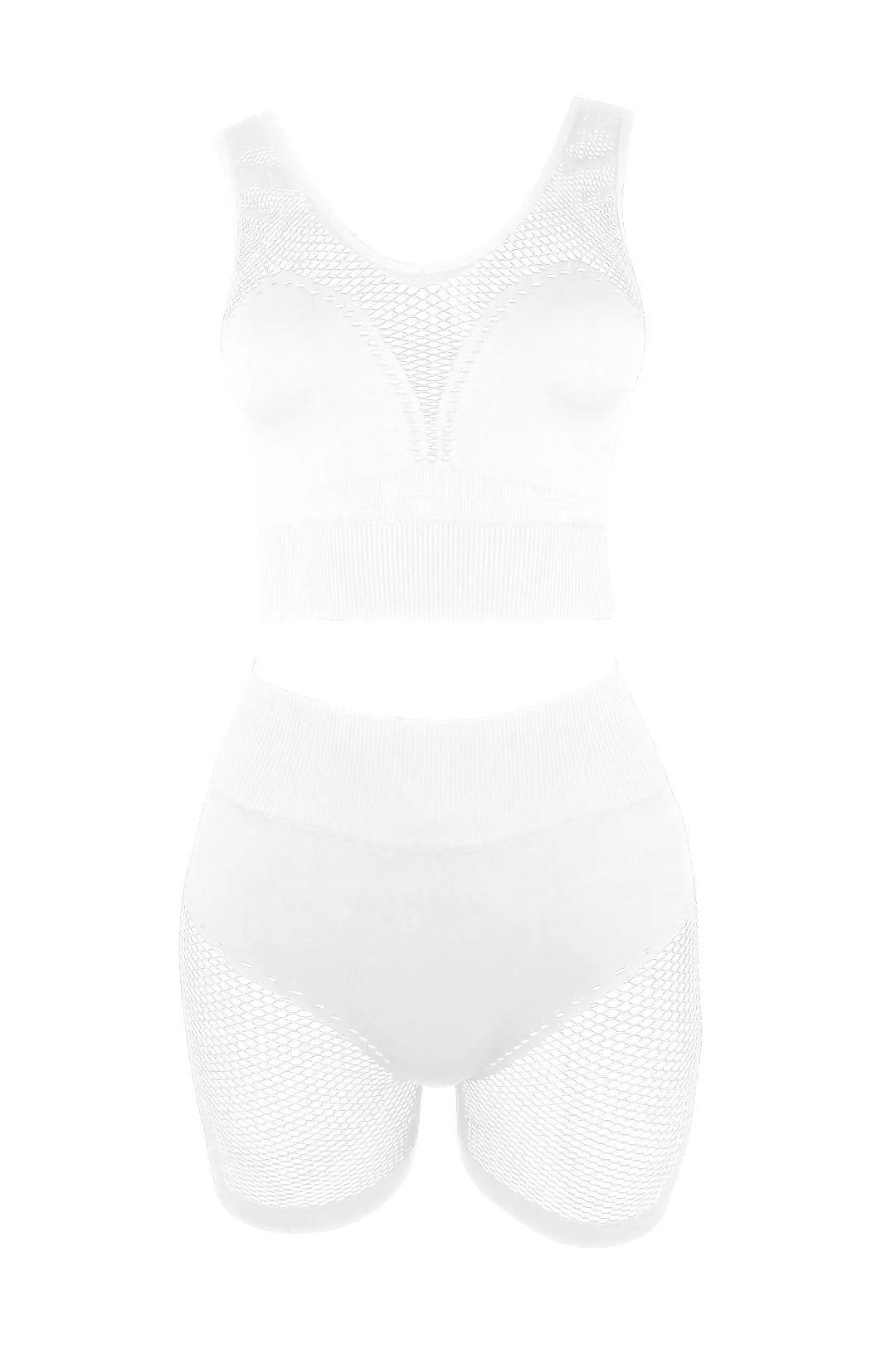 Chill Out Netted Crop Top & Shorts SET - Image 3
