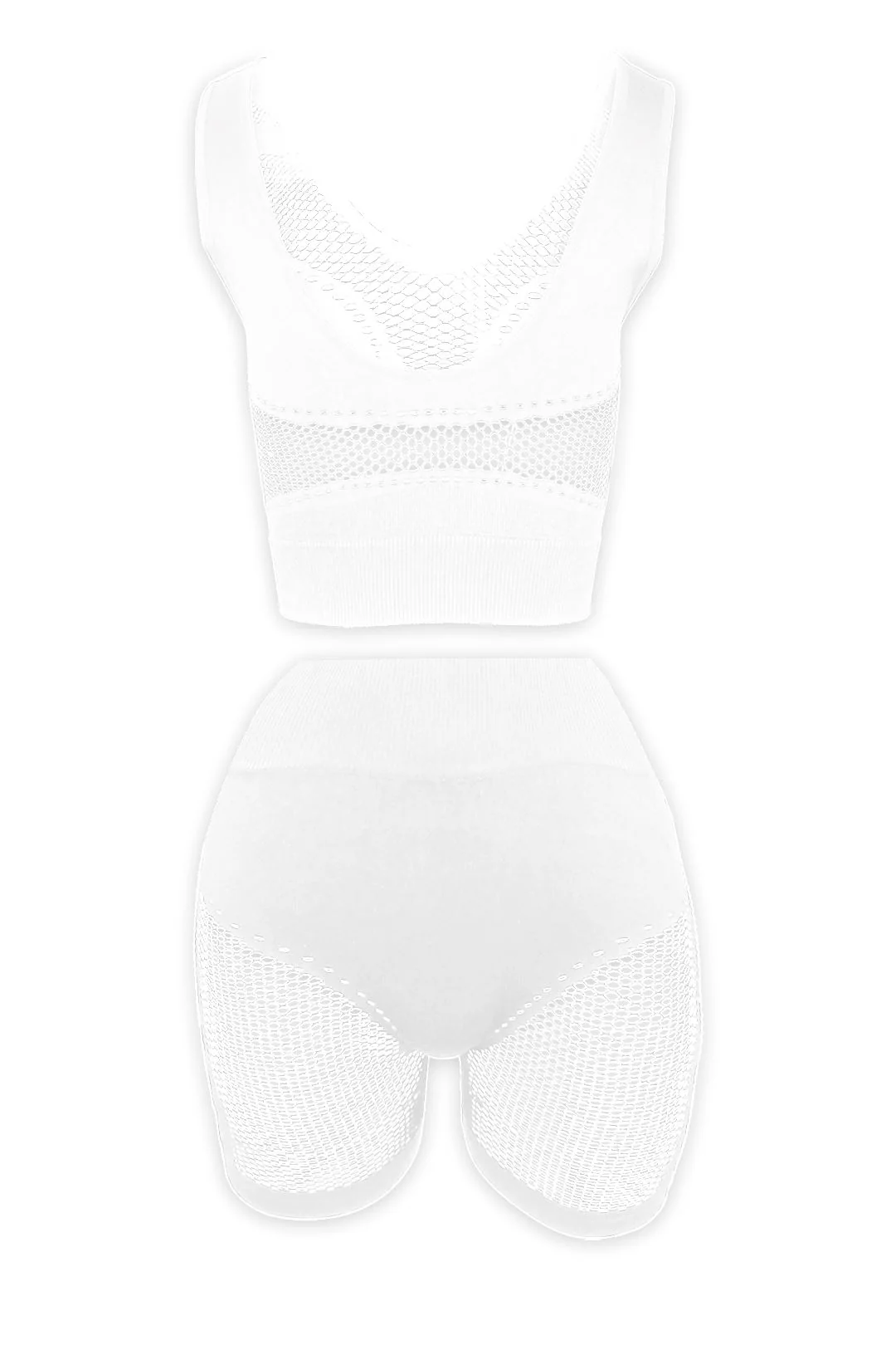 Chill Out Netted Crop Top & Shorts SET - Image 5