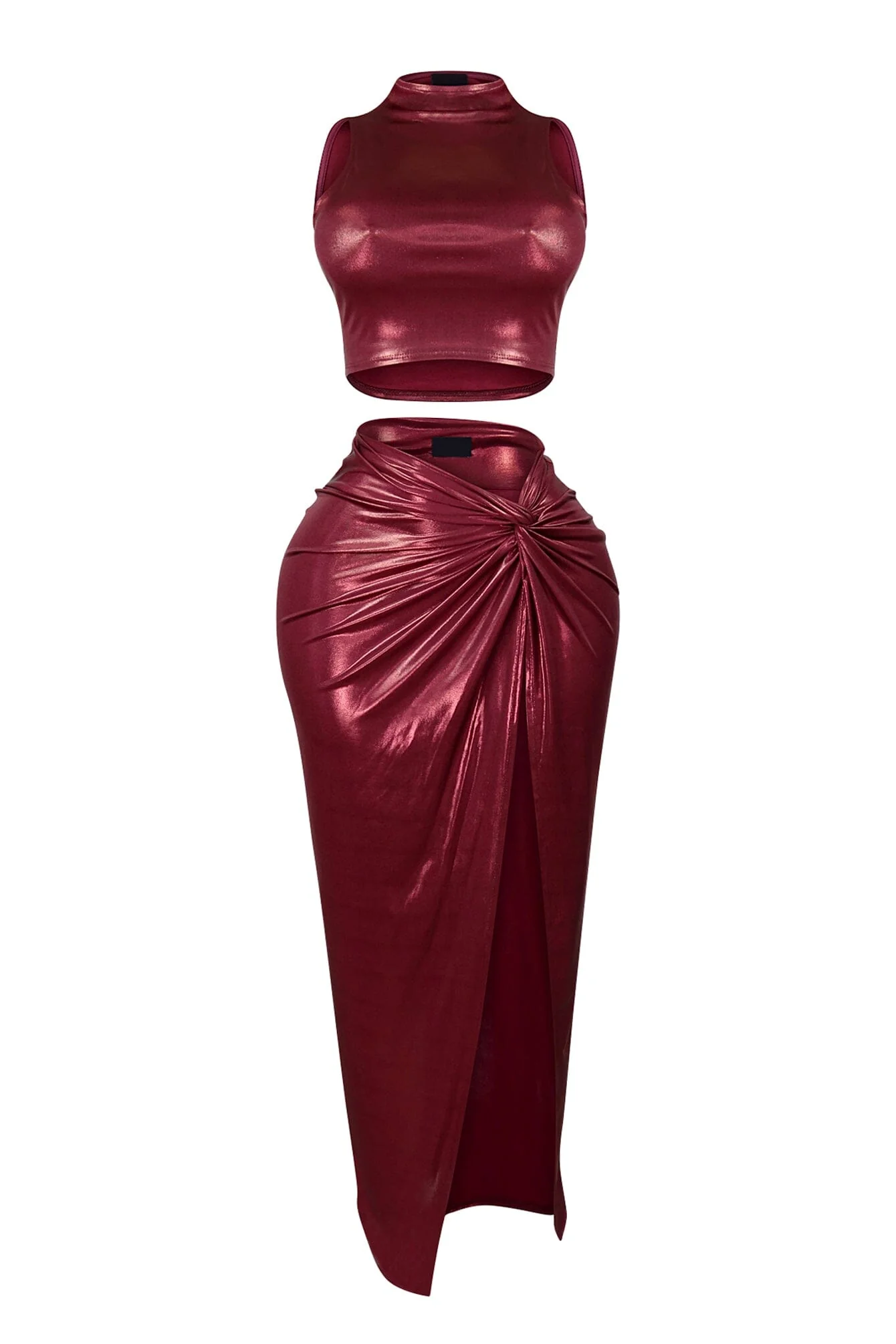 New Galaxy Metallic Top & Skirt SET - Image 4