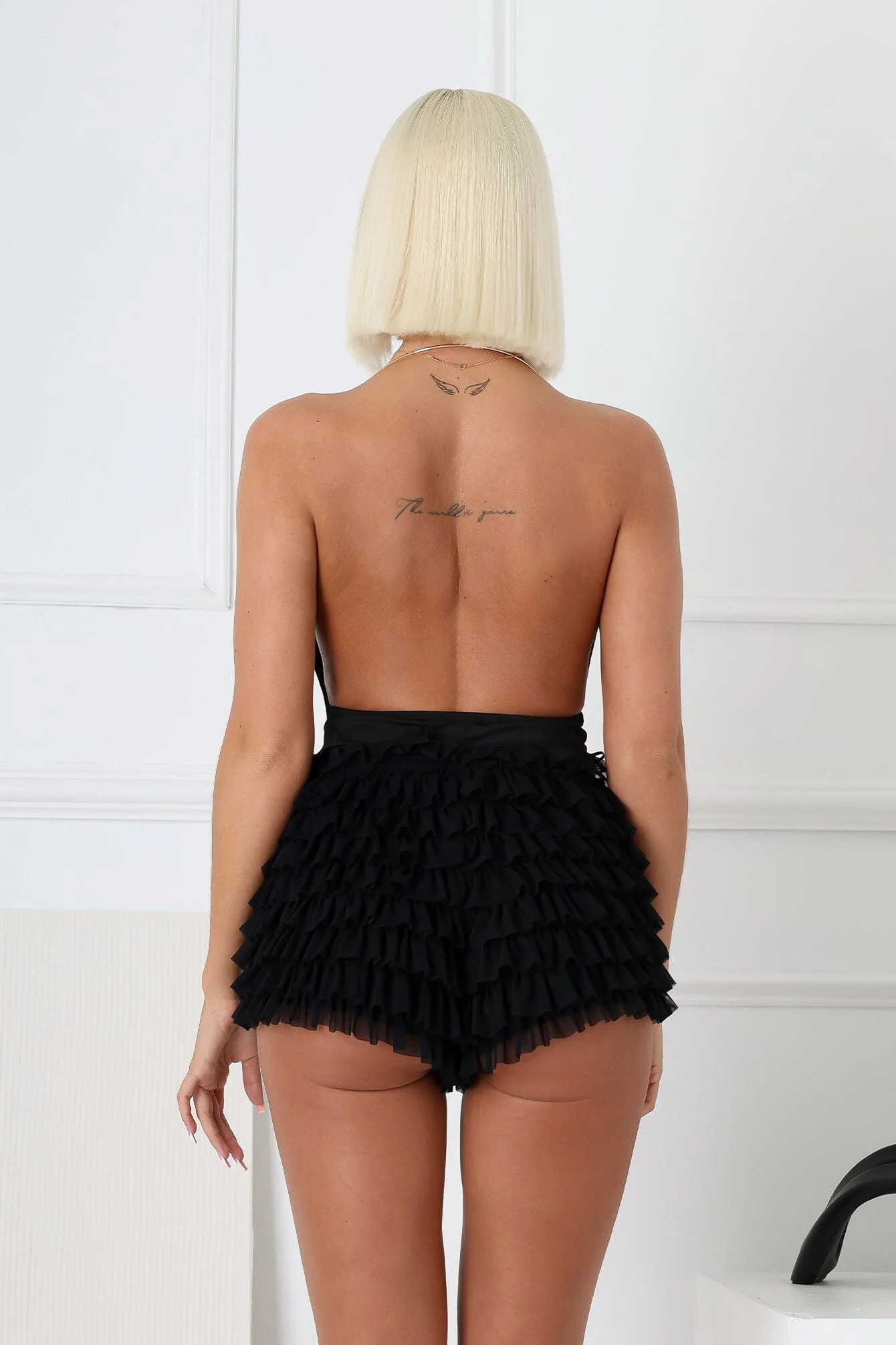 Nico Gold Choker Deep V Bodysuit - Image 7