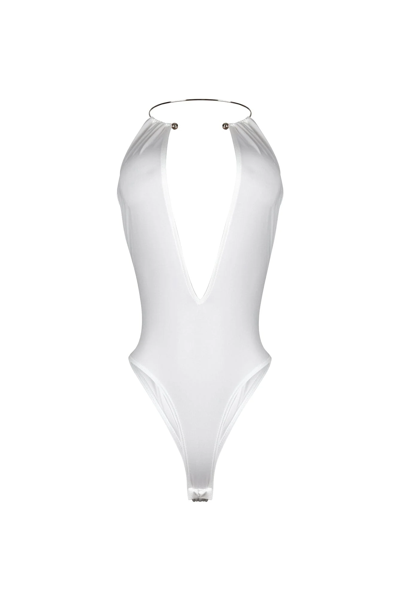 Nico Gold Choker Deep V Bodysuit - Image 9