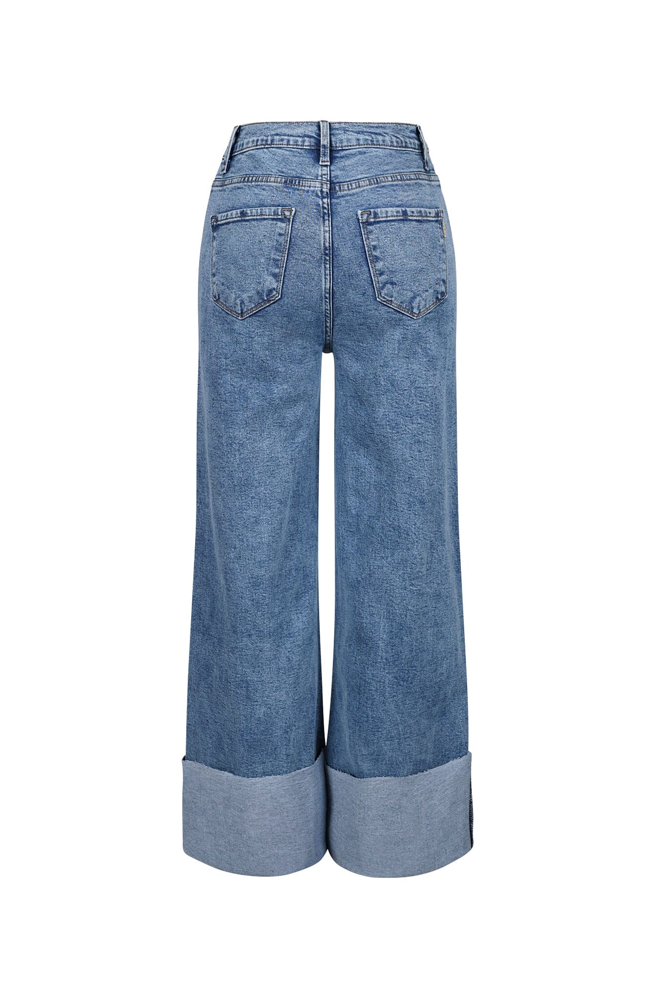 Niigata High Waist Cuffed Hem Baggy Jeans - Image 5
