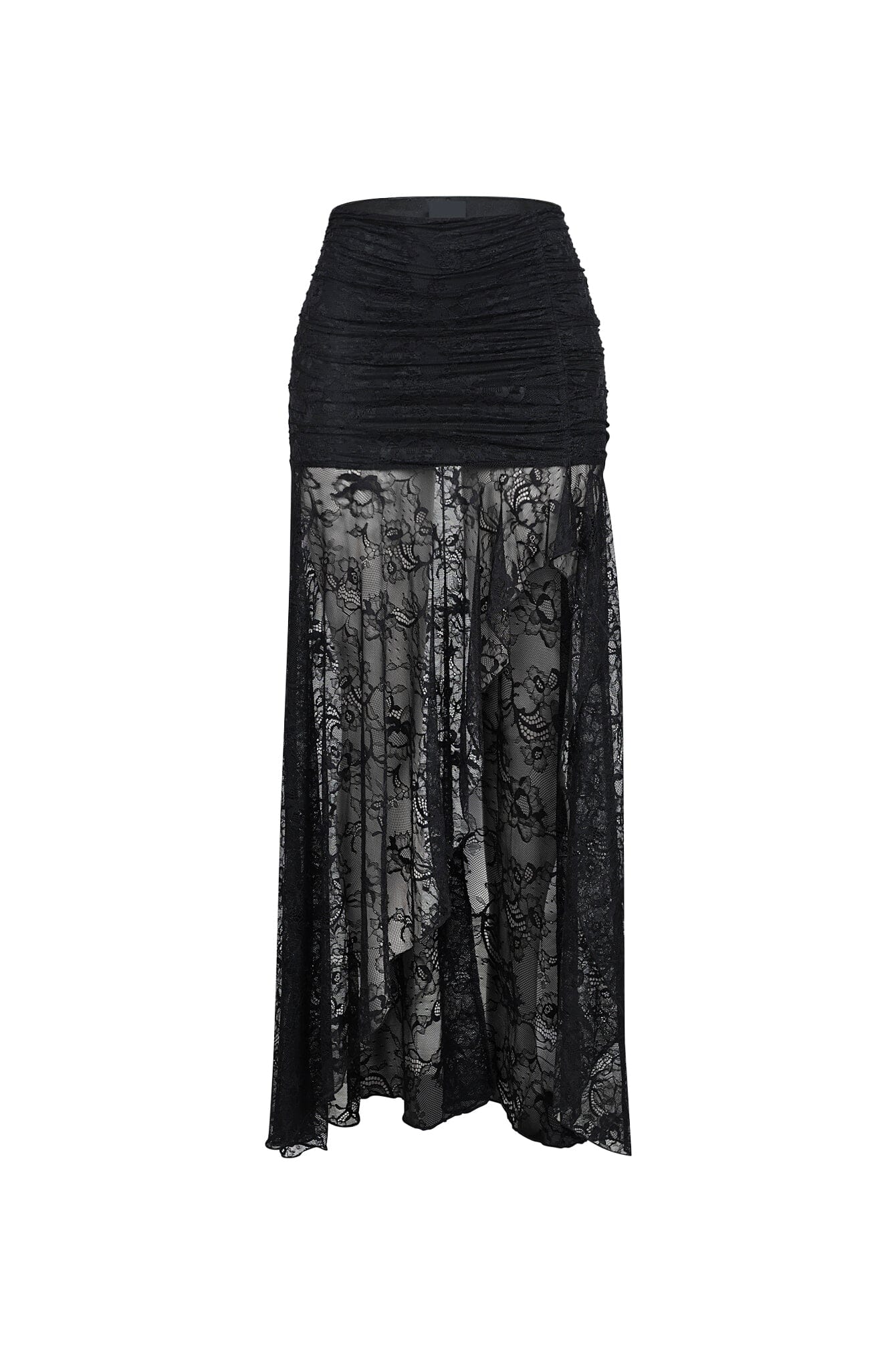 Noctelle Nights Mesh Lace Midi Skirt - Image 3