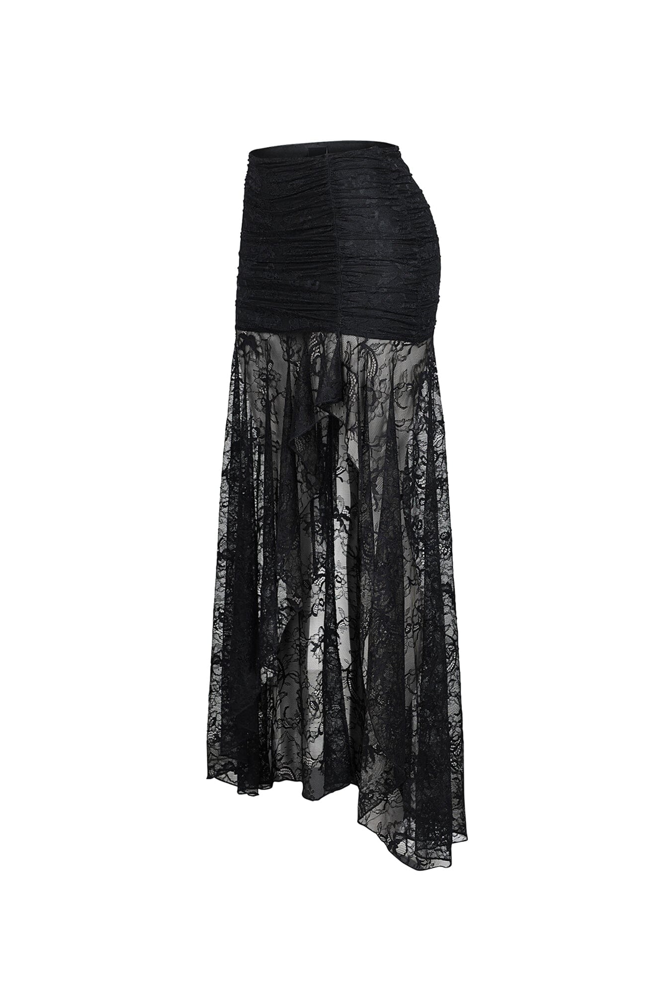 Noctelle Nights Mesh Lace Midi Skirt - Image 4