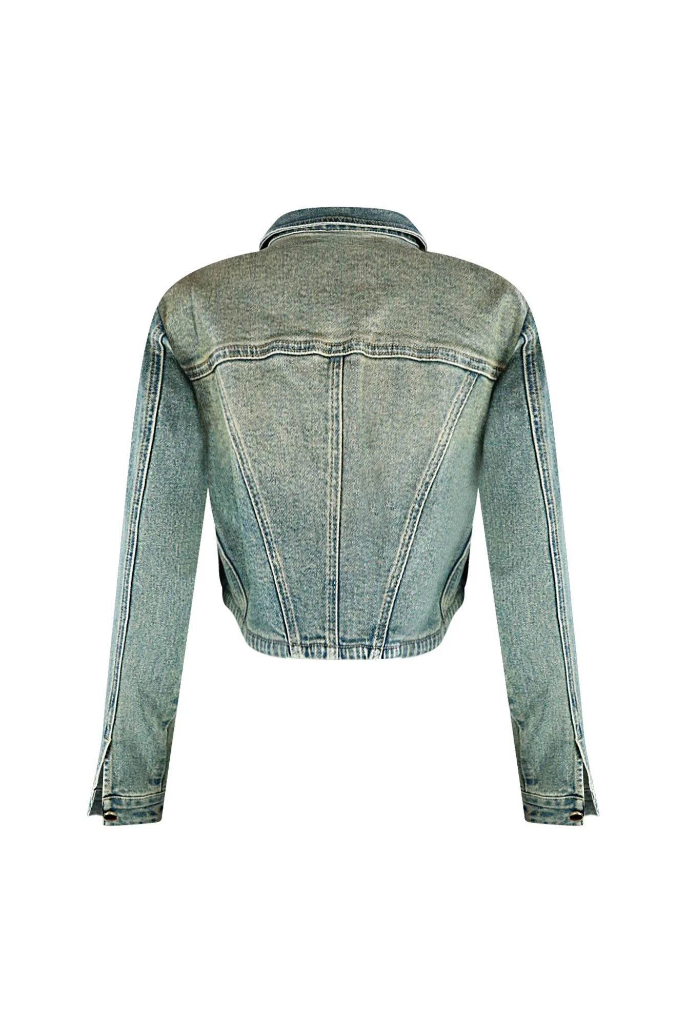 Only The Young Denim Corset Jacket - Image 5