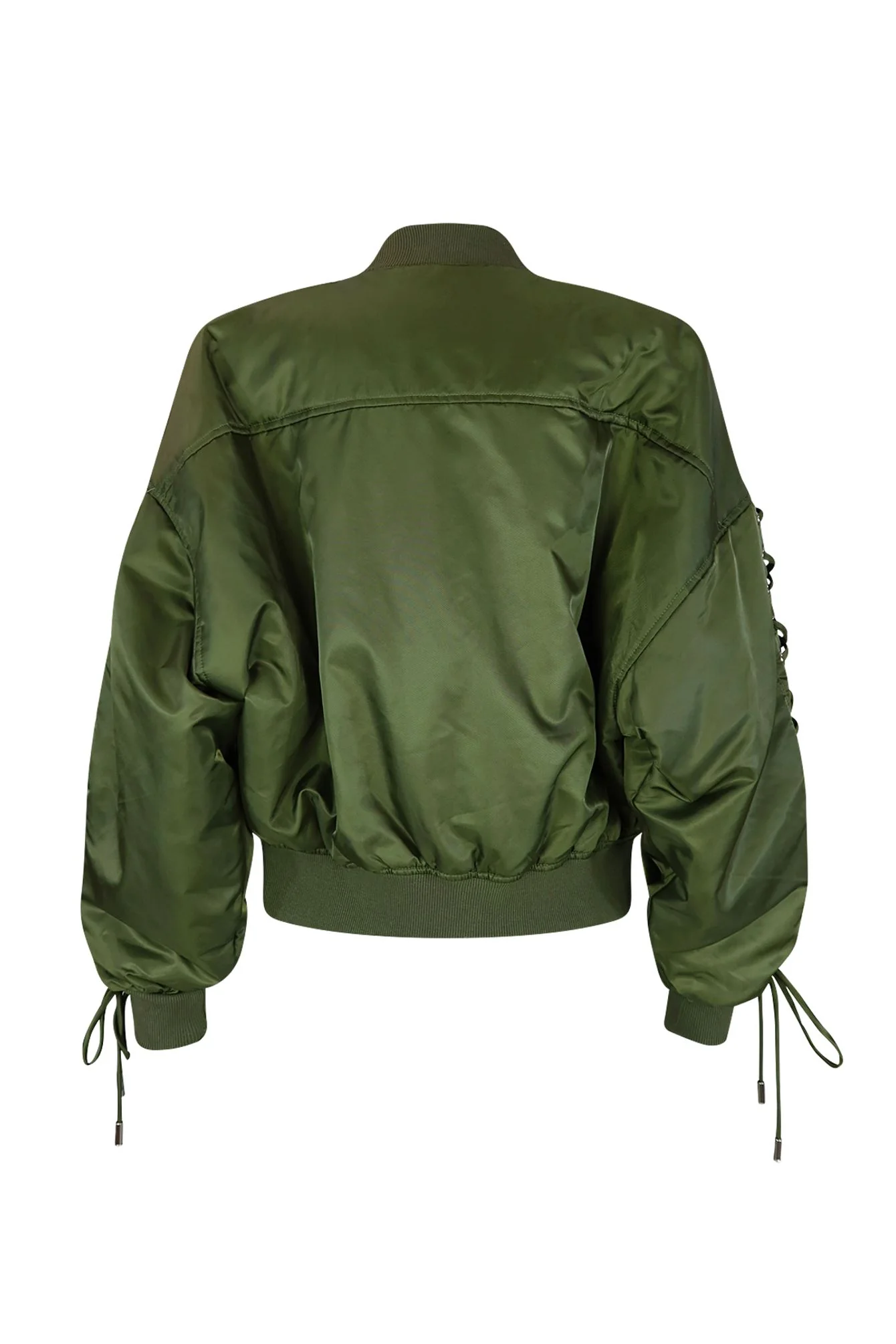 Kristy Oversized Nylon Bomber Jacket - Image 3