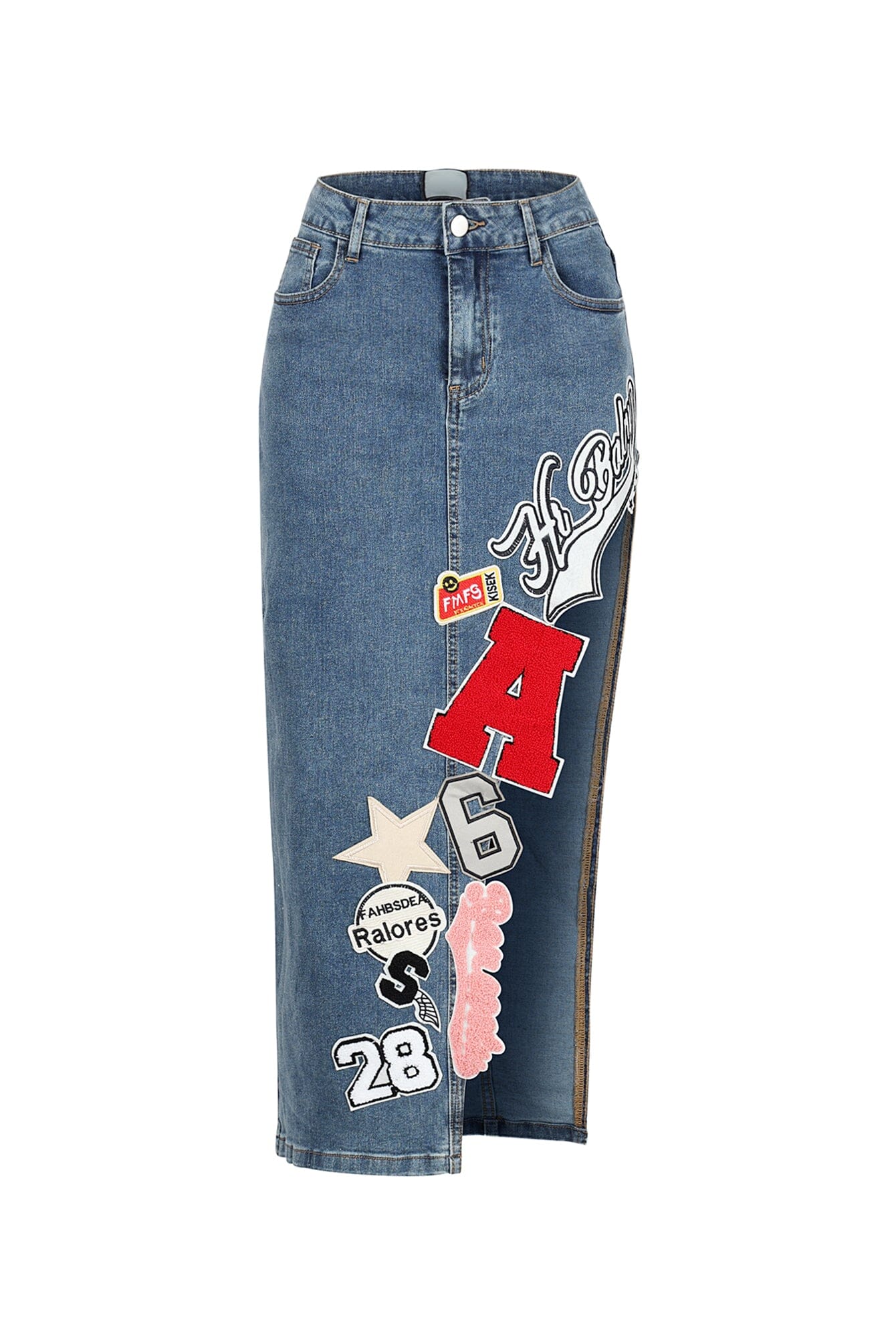 Pitch Perfect Patch Denim Skirt - Image 4