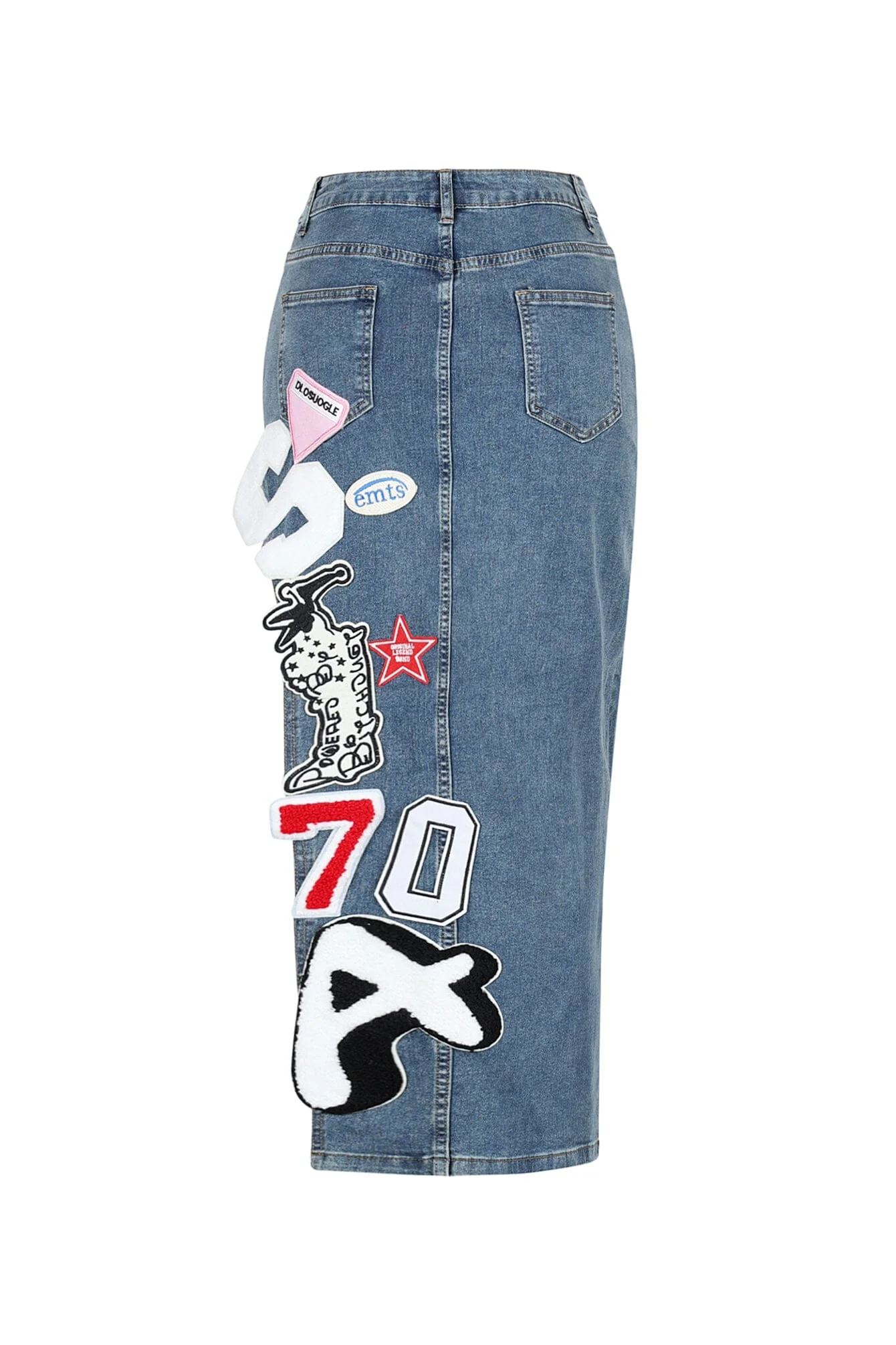 Pitch Perfect Patch Denim Skirt - Image 5