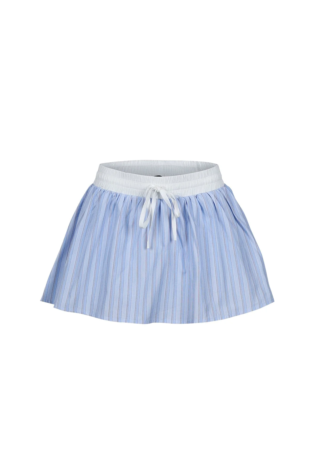 Ponyo Pinstripe Poplin Mini Skirt - Image 3