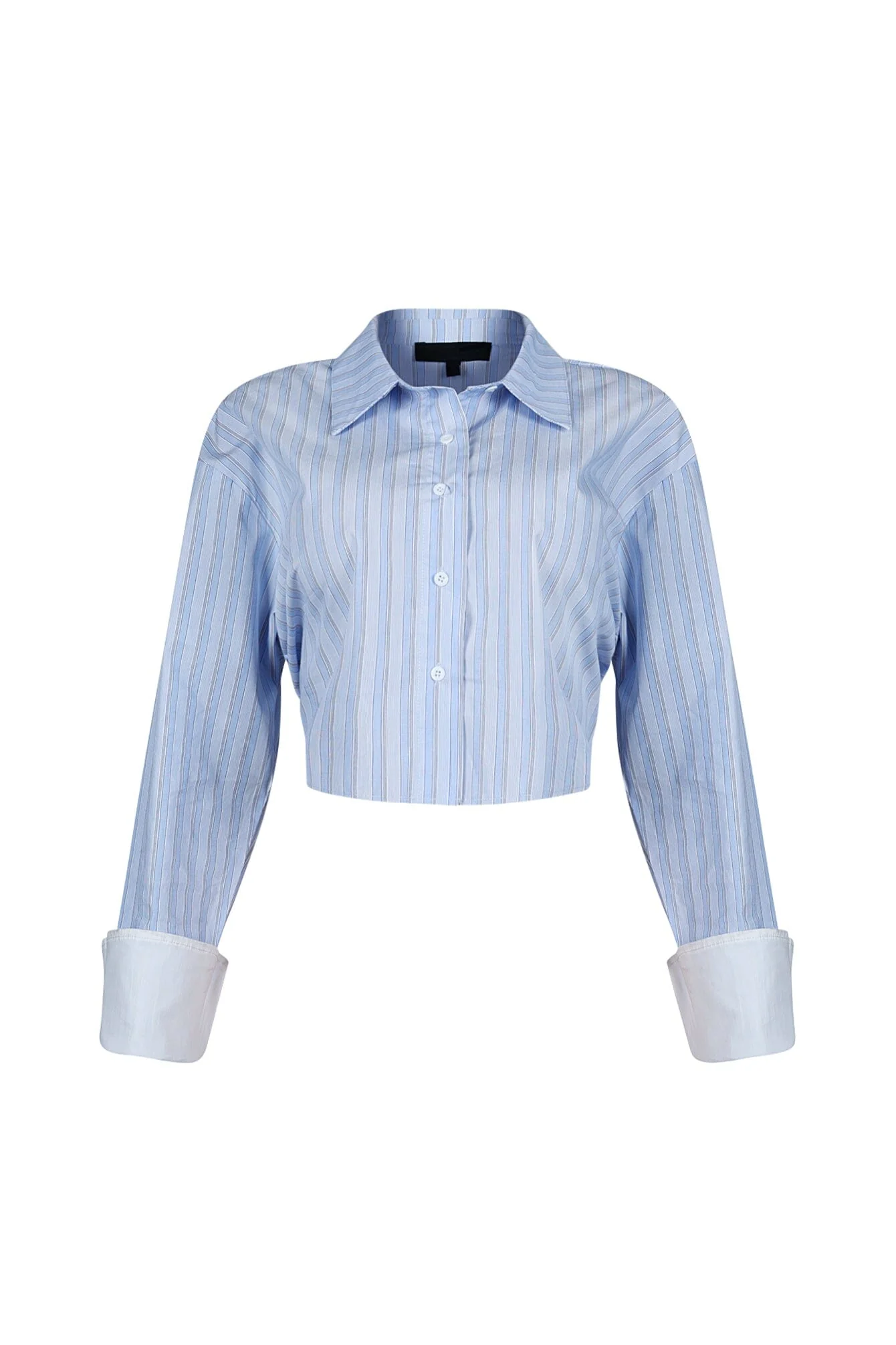 Ponyo Pinstripe Poplin Shirt Top - Image 4