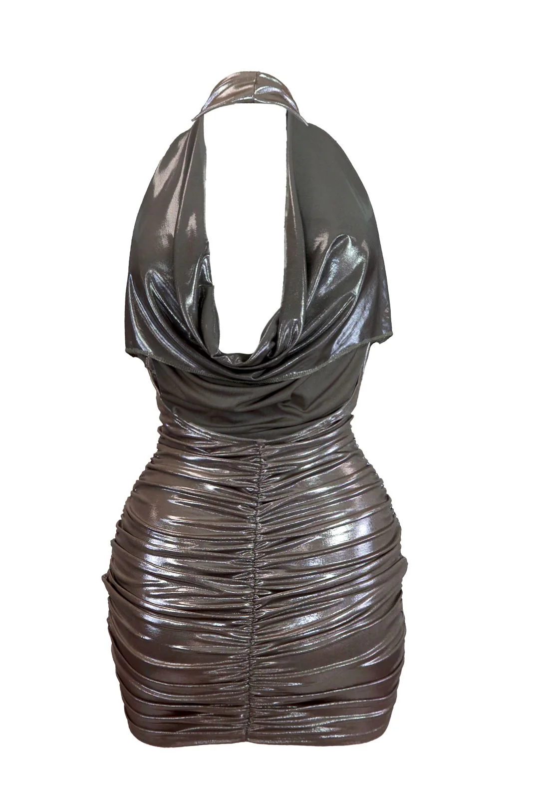Raise Me Up Foil Ruched Dress - Image 4
