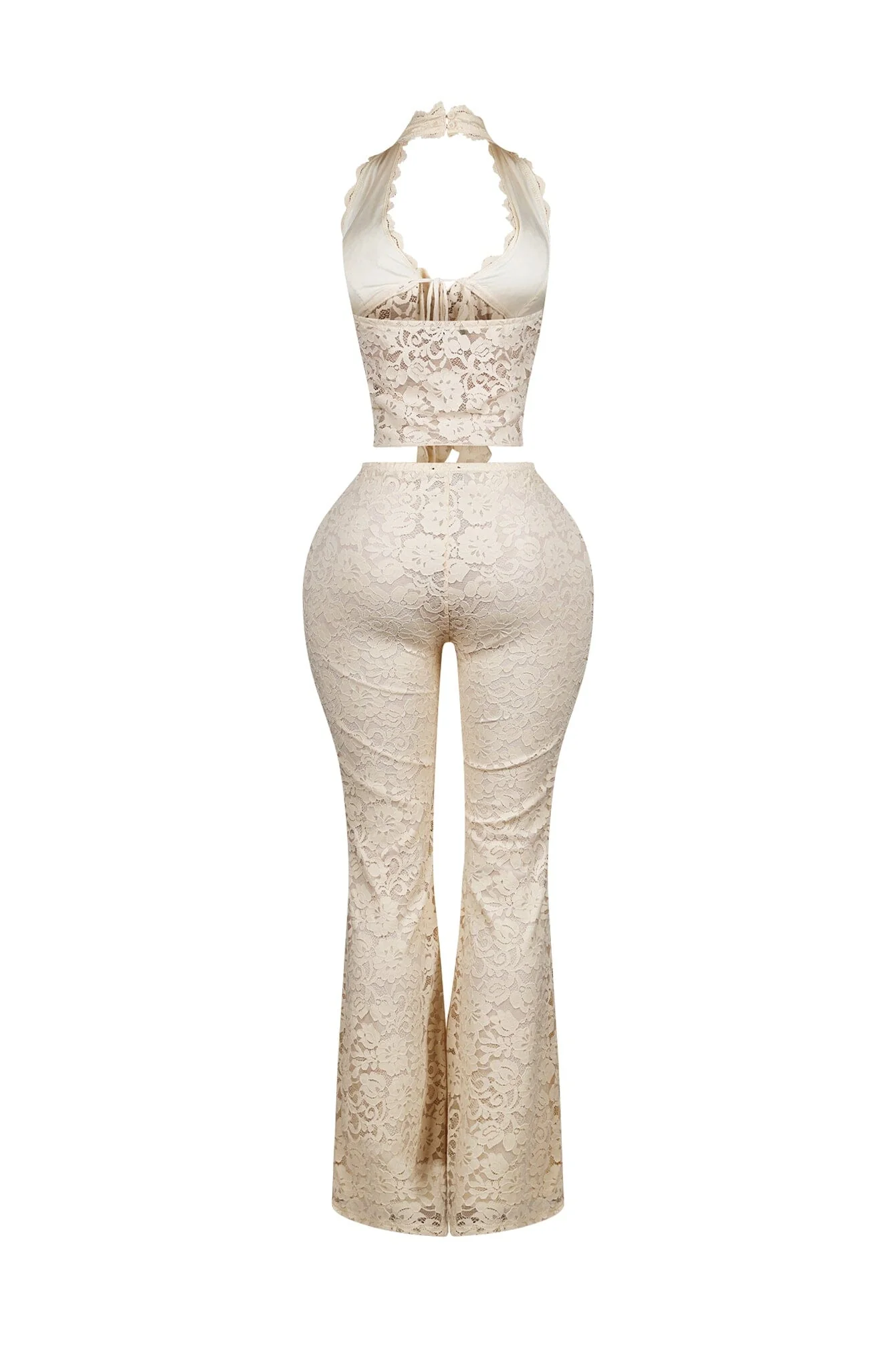 Refined Flare Duo Lace Top & Pants SET - Image 16