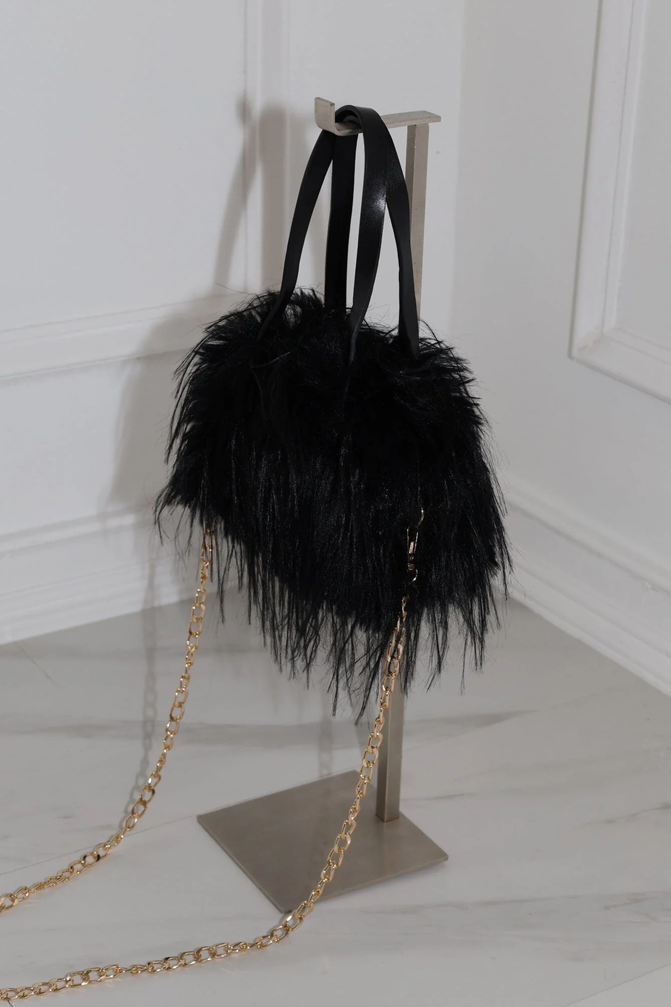 Rosetta Faux Fur Mini Bag - Image 6