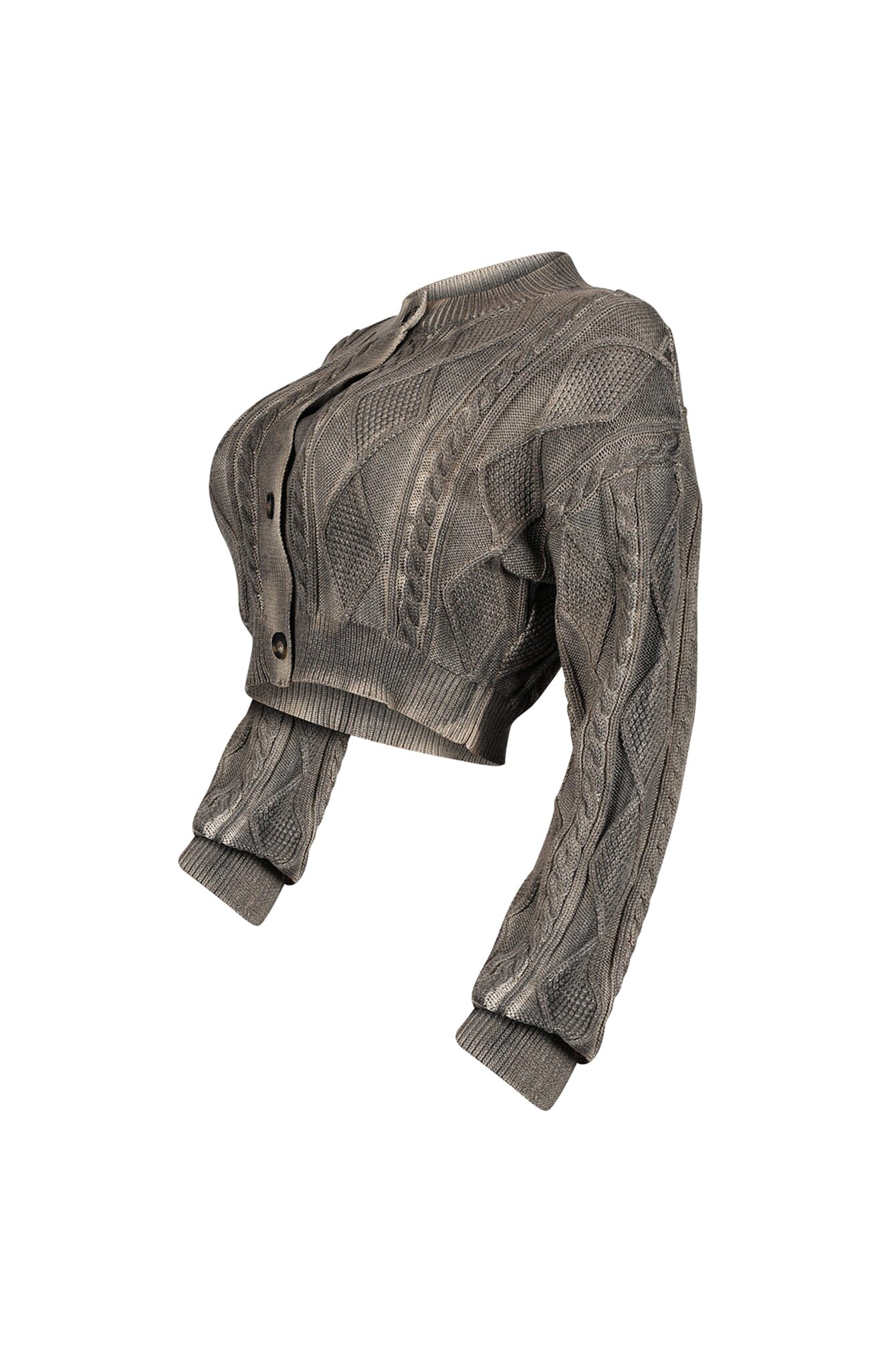 Sammy Cable Knit Airbrushed Cardigan - Image 4