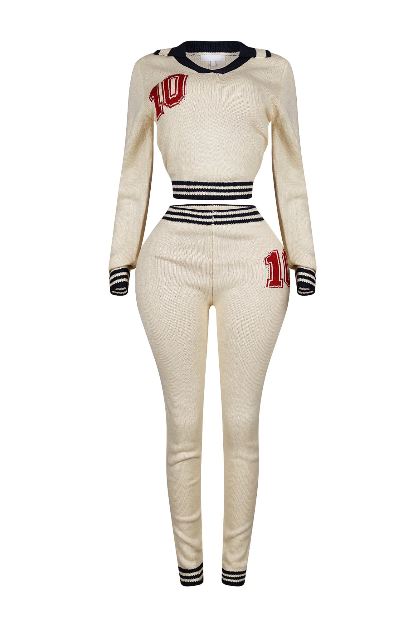 Sandie Graphic Knit Top & Leggings SET - Image 4