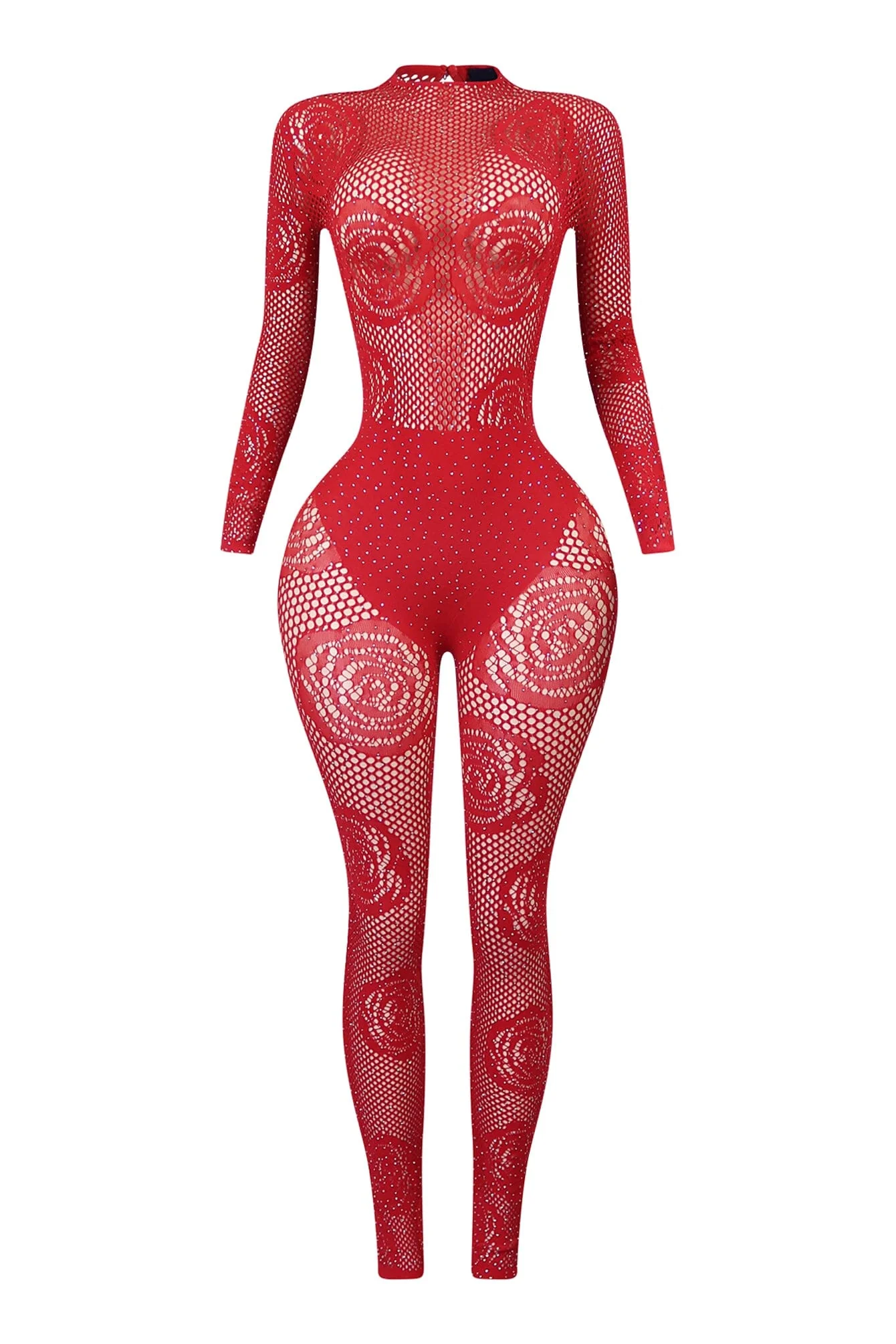 Savage Moment Rhinestone Seamless Jumpsuit - Image 5