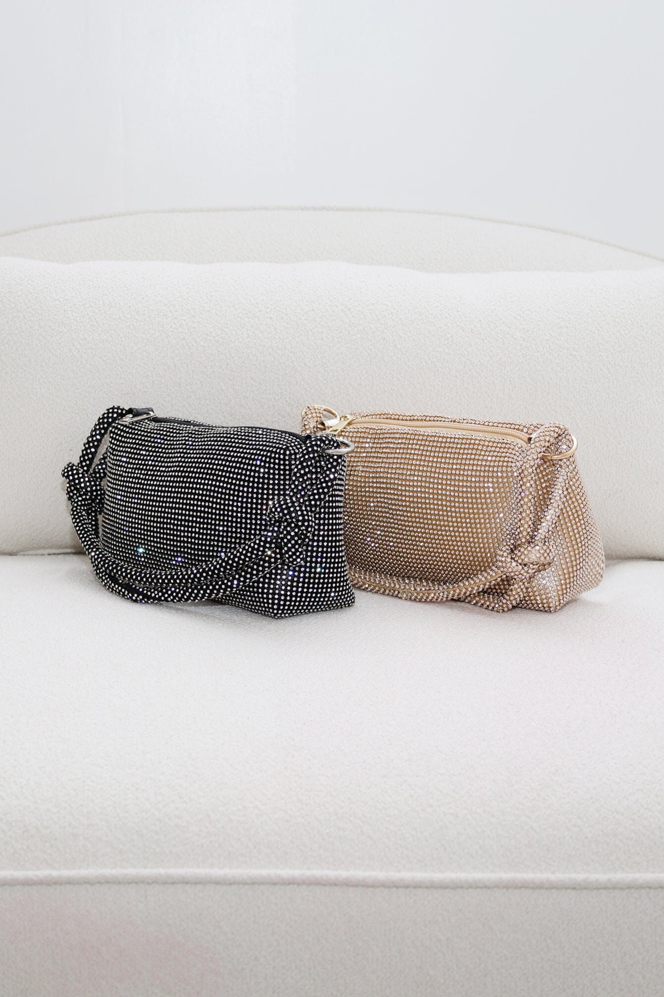 Silver Rhinestone Evening Top Handle Bag - Image 7