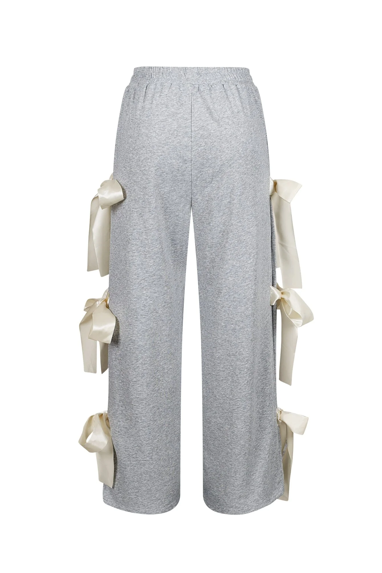 Snug Fleece Jogger Pants With Bow Detail - Image 5