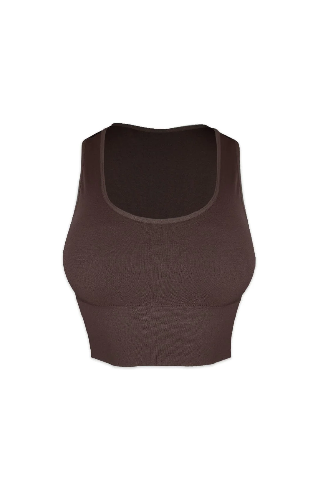 Soft Basic Smooth Scoop Neck Top - Image 3