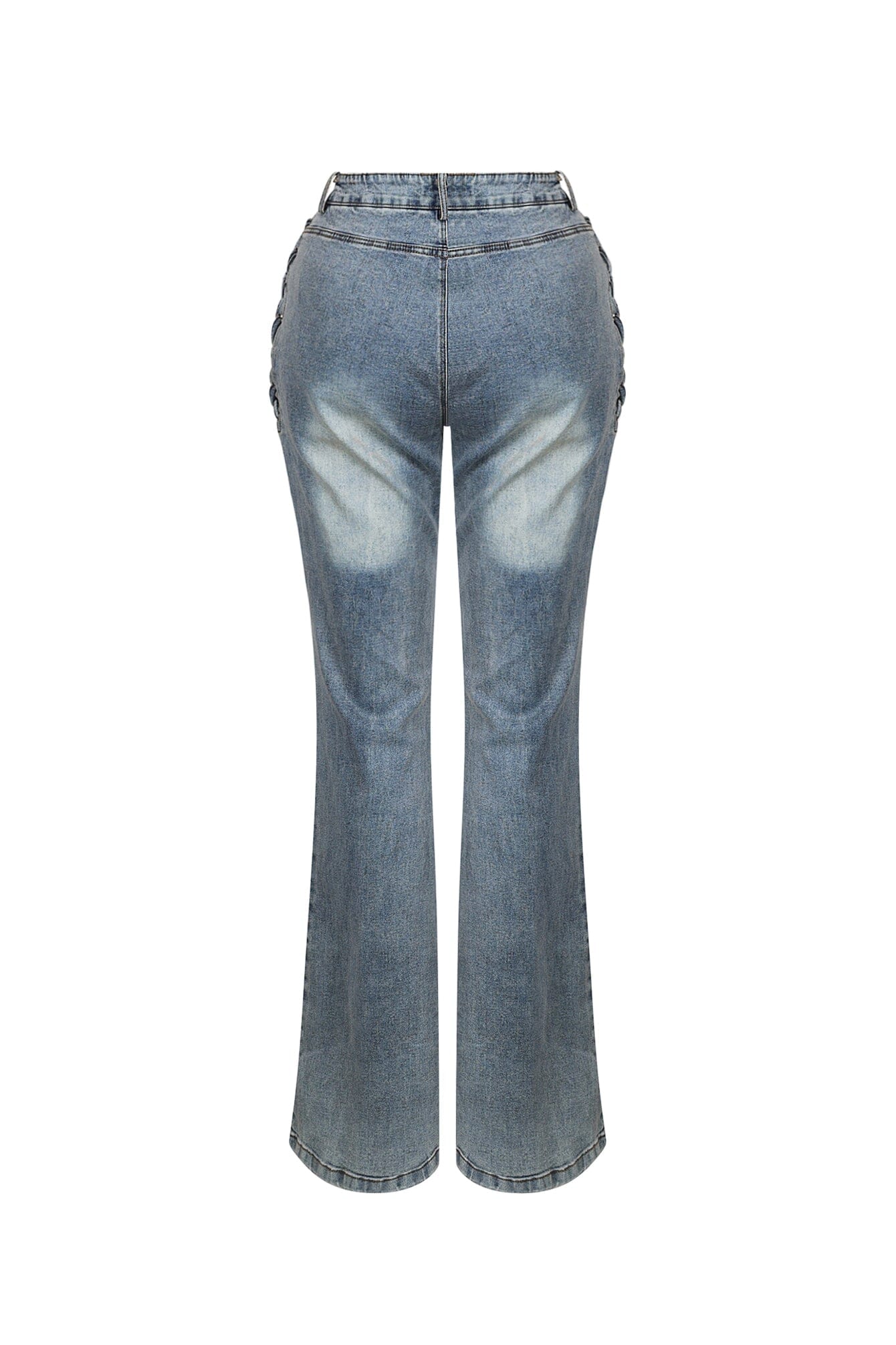 Stering Denim Lace Up Jeans - Image 4
