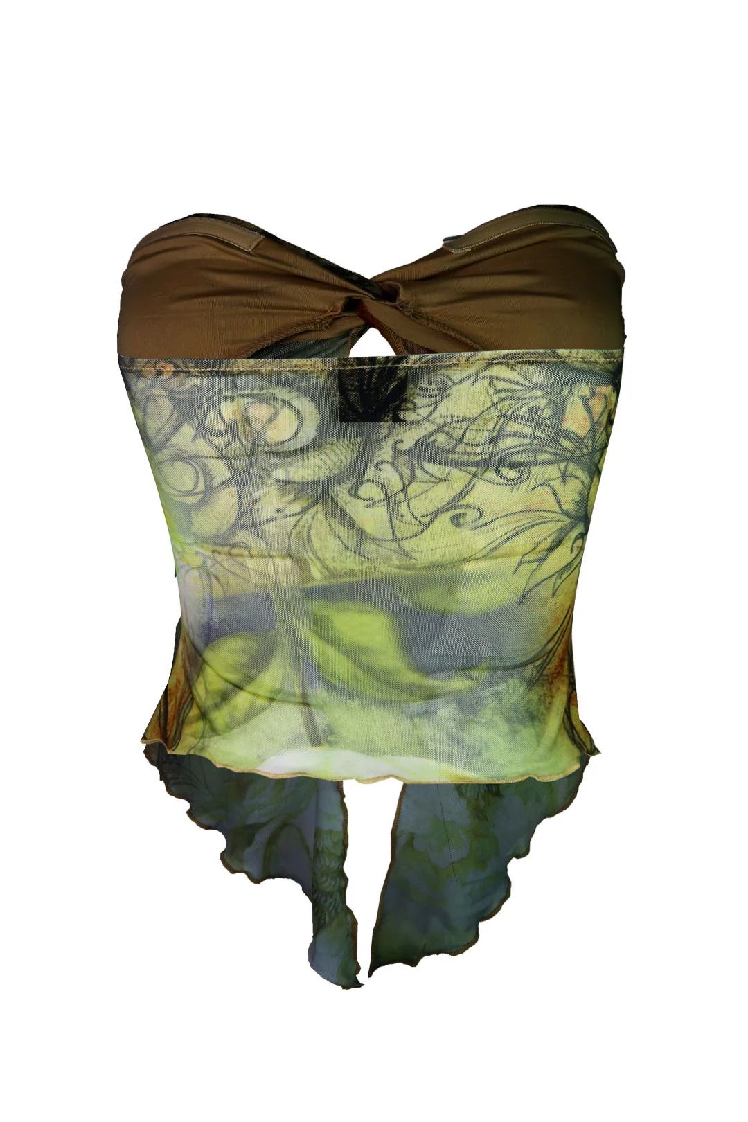 The Golden Age Strapless Mesh Top - Image 4